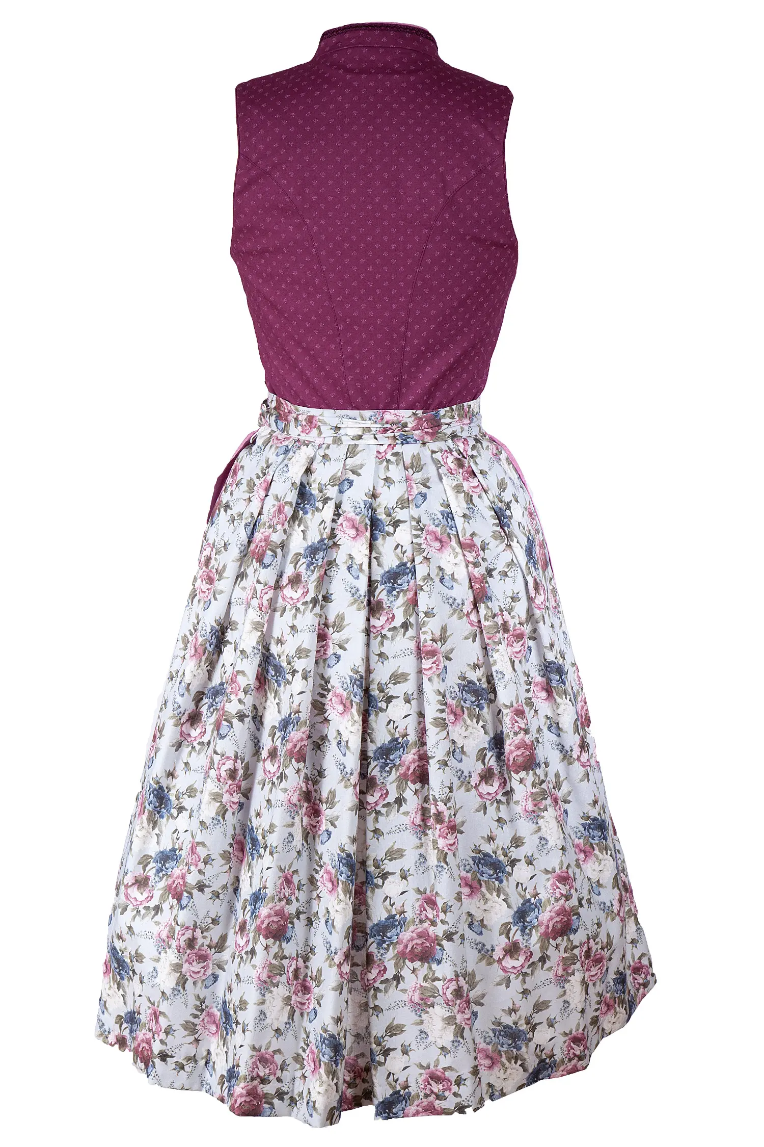 Midi Dirndl Laurita in beere hinten