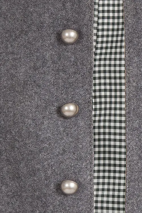 Trachtenweste Loden Herren grau weste 3