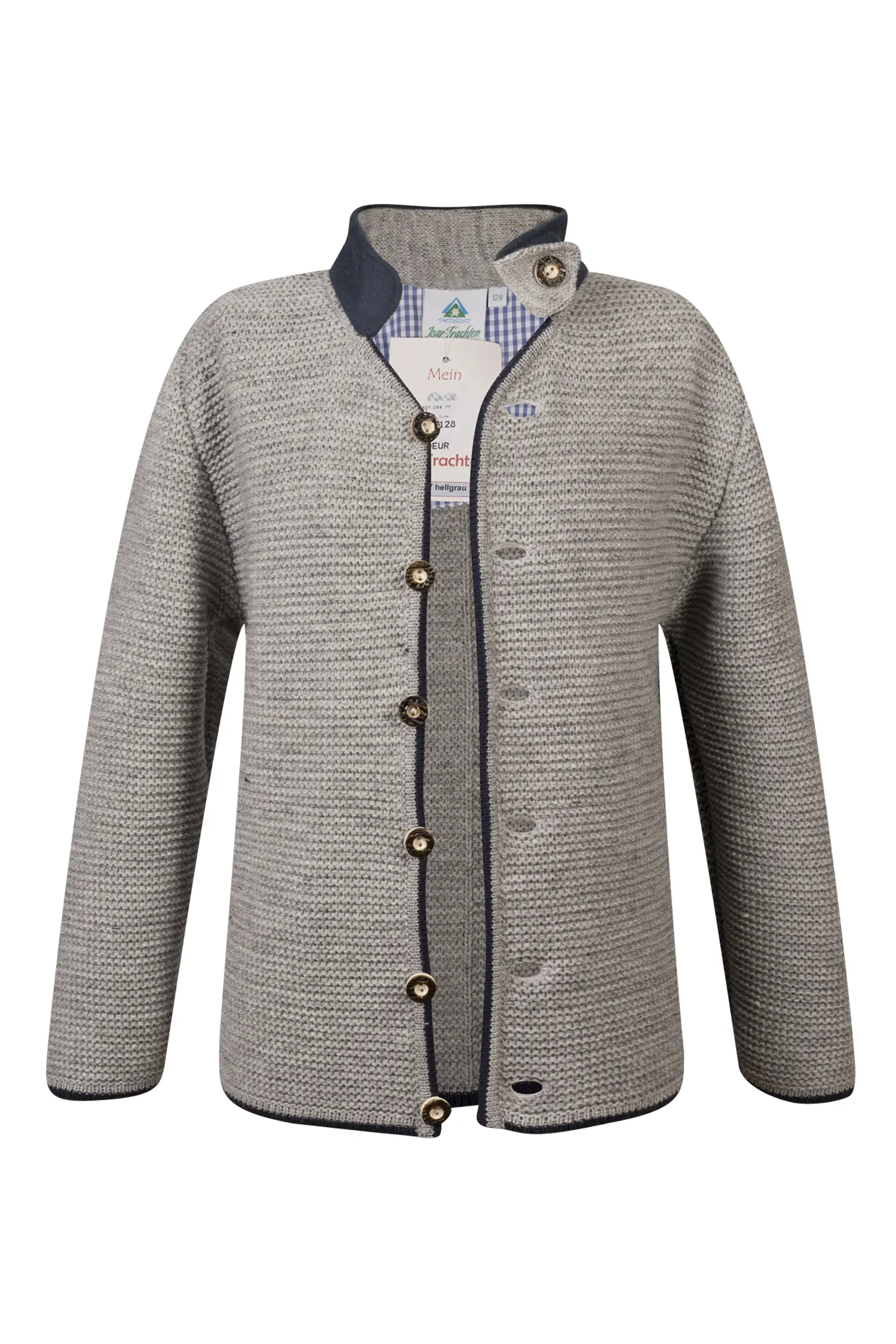 Kinder Trachten Strickjacke in Grau
