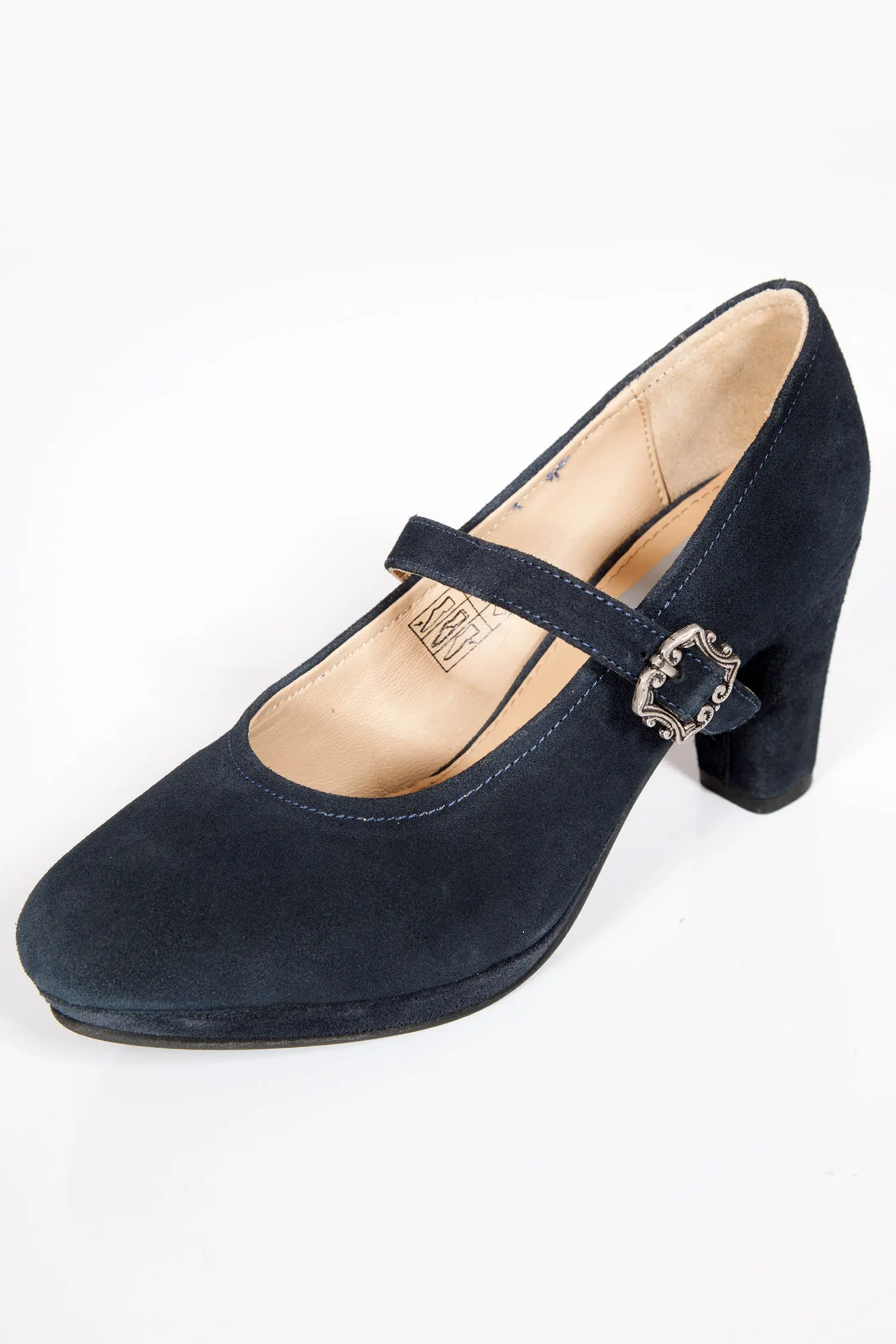 Damen Trachtenschuhe als Pumps in dunkelblau