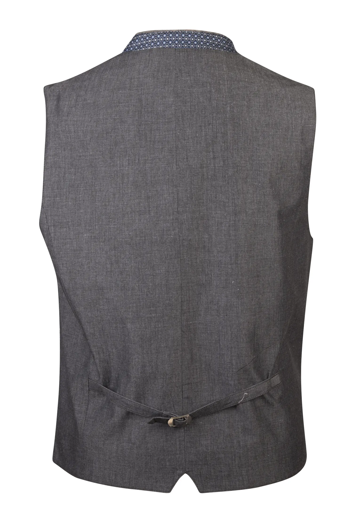 Trachtenweste in Blau Rückansicht