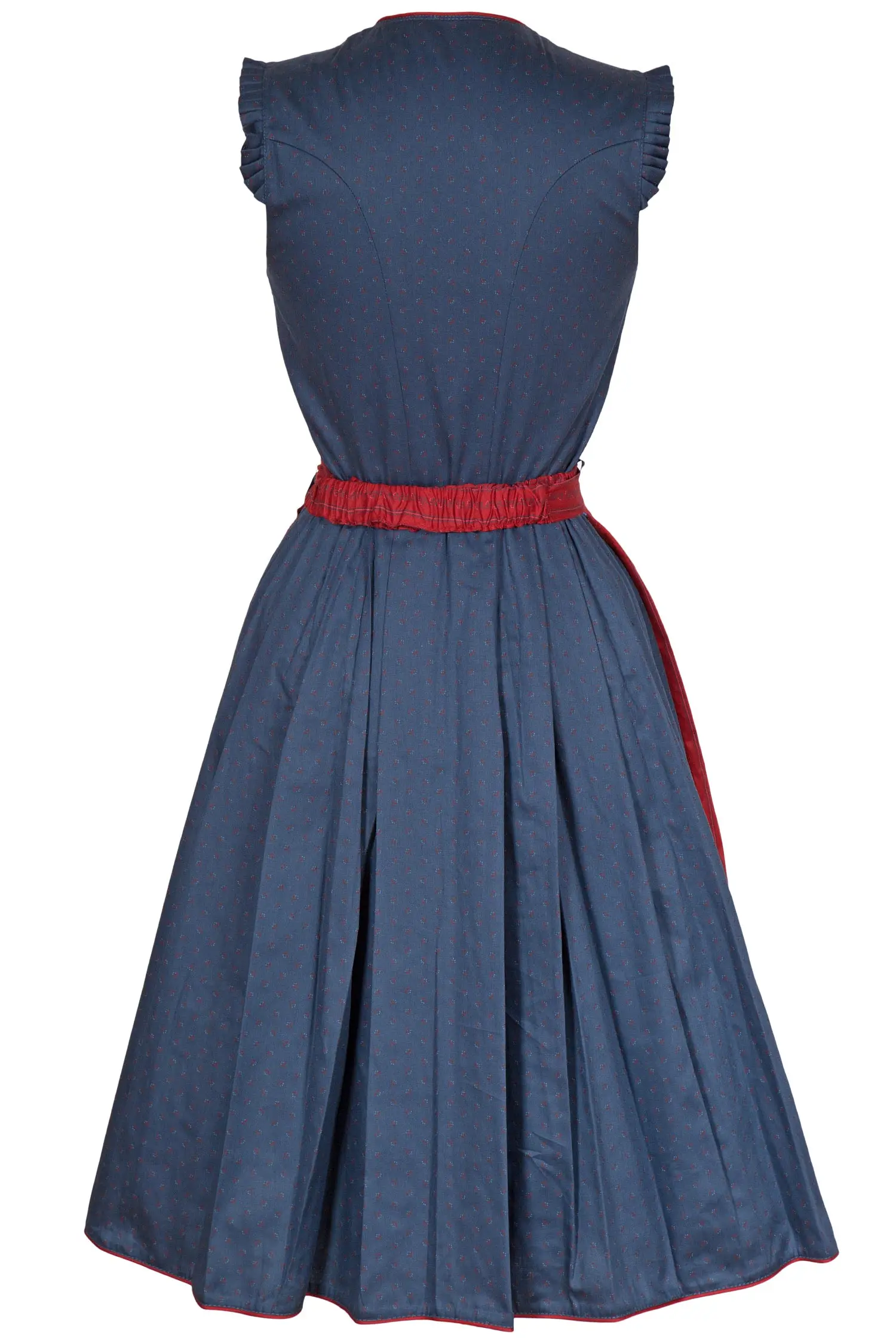 dirndl-hochgeschlossen-dunkelblau-rot-3091-1437-bl8-20-03c-7969-c Midi Dirndl Viktoria aus Baumwolle dunkelblau hinten