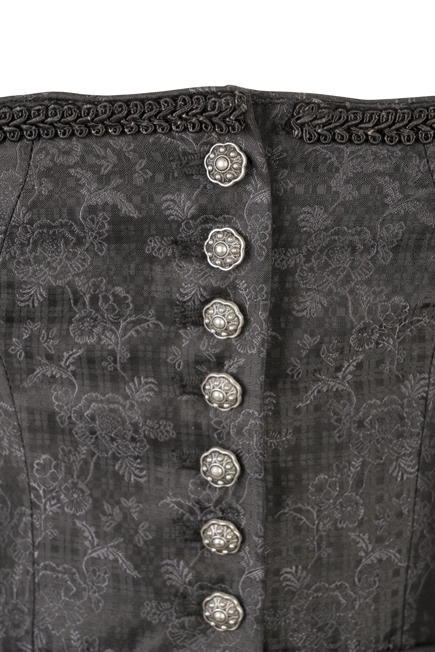 3092-0024-sw5-24-02-2204468 schwarzes Dirndl von Sockerpoint Detail Mieder