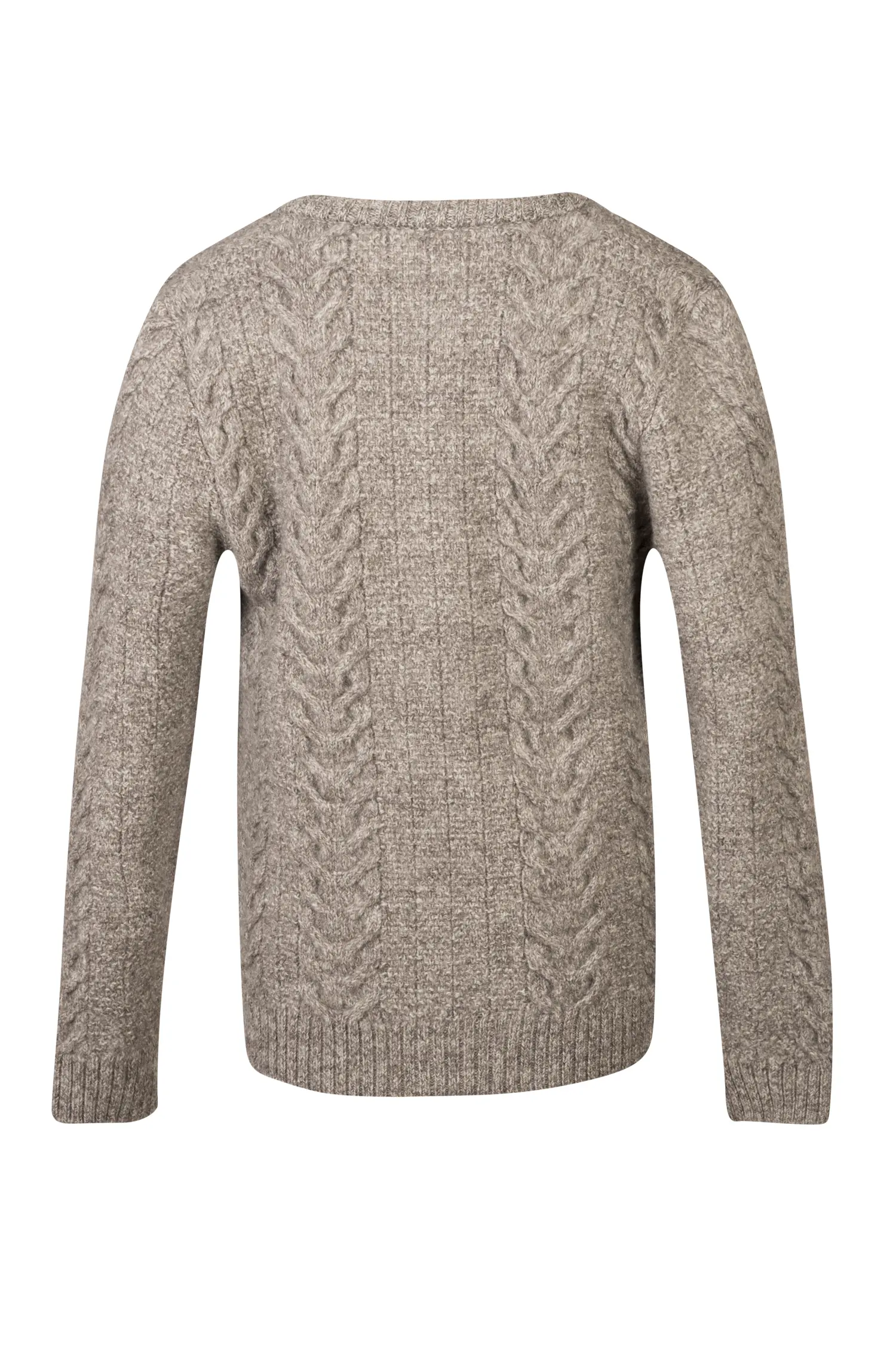 1220-1051-gr7-24-04-1104640 Trachten Strickjacke in Grau Rückansicht