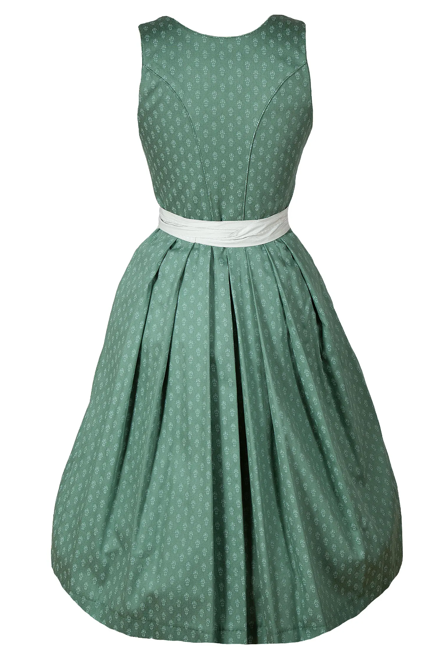 3091-1517-GN5-23-03e-5355b Dirndl Irina von Wenger in salbei / mint - Rückansicht