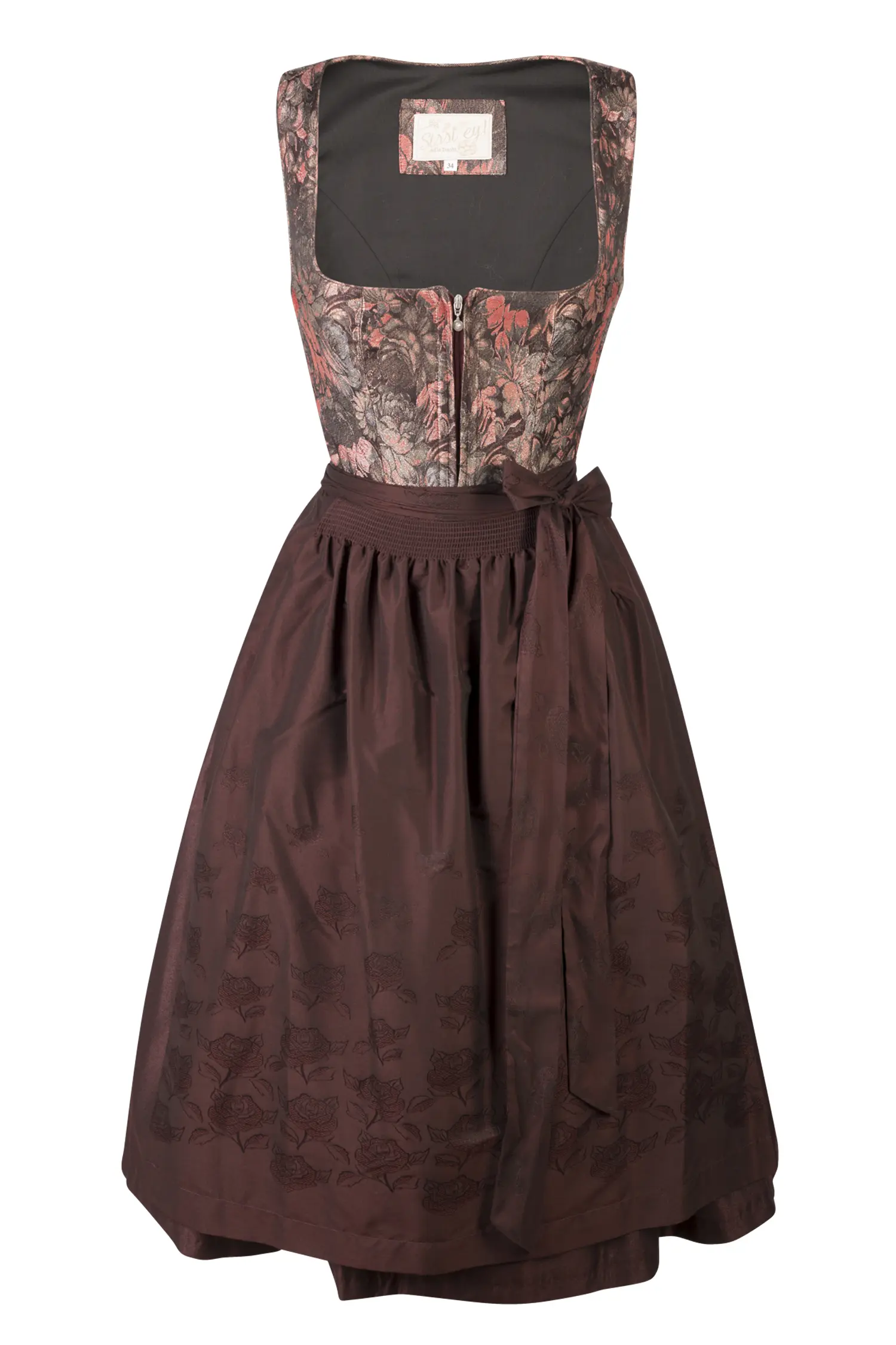 Dirndl Isabella in bordeaux