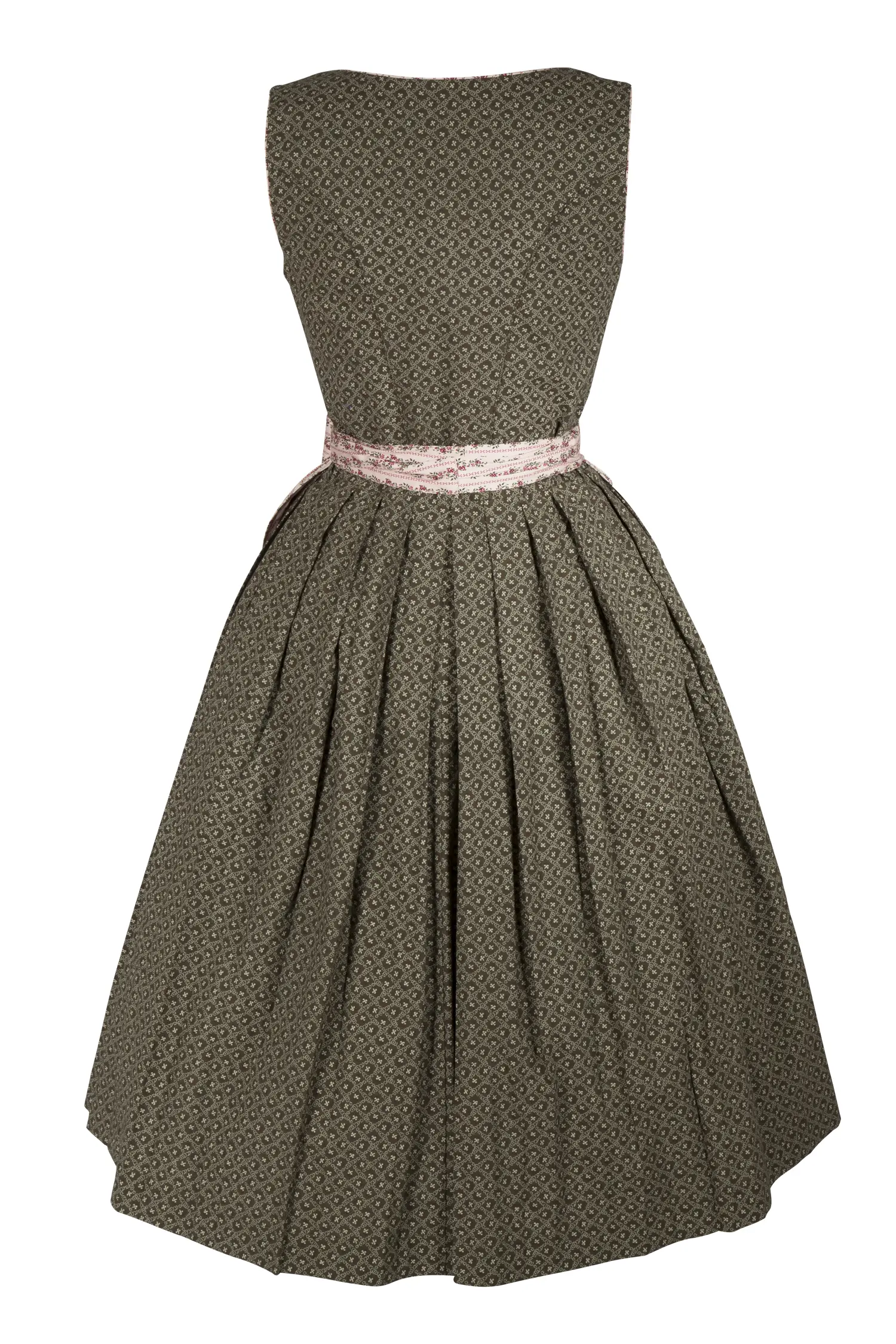 3091-1525-gn7-23-05-m8678 Baumwolldirndl Dan in grün - Rückansicht