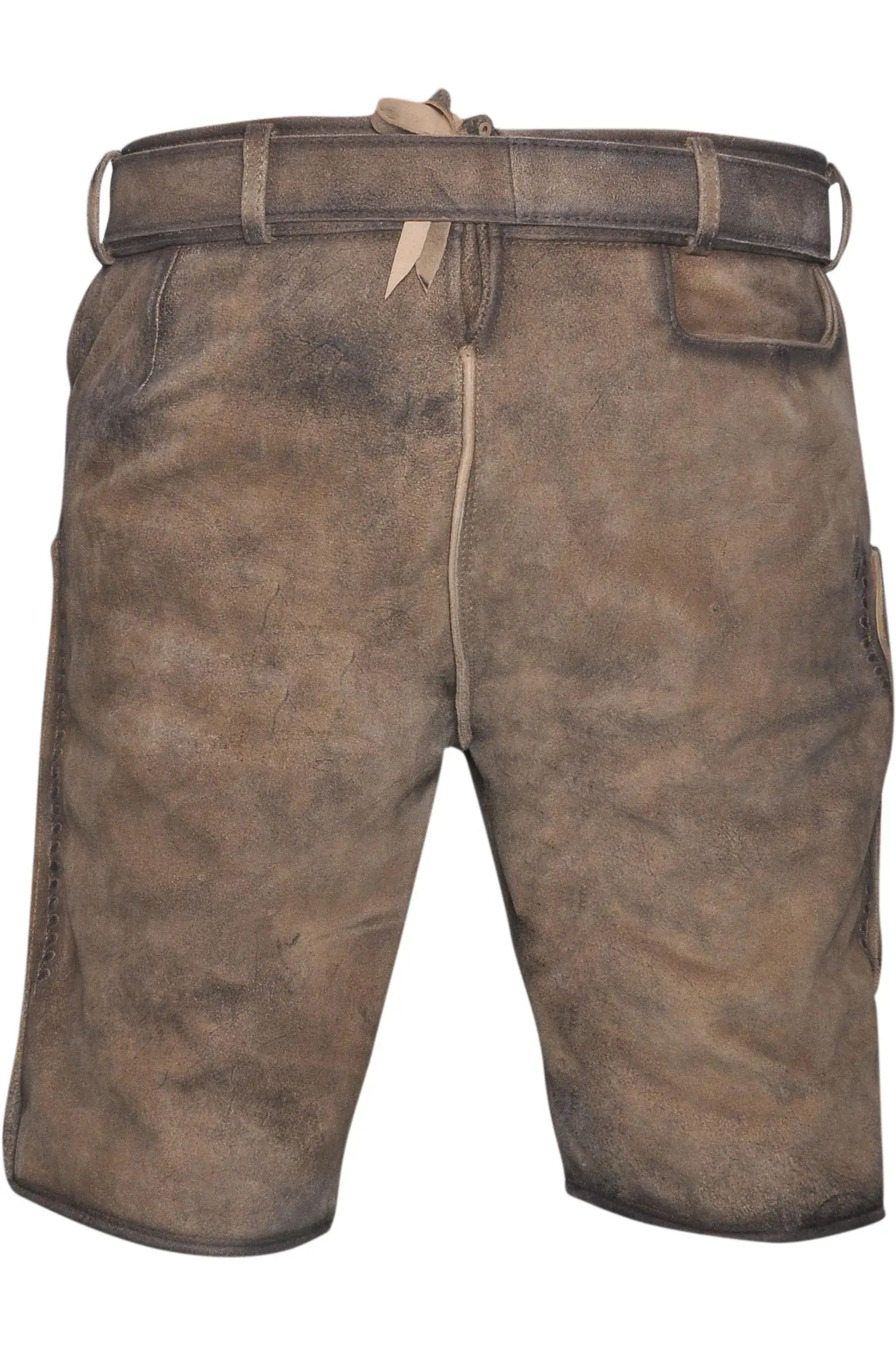 Braune Lederhose Weimar von Gamsbock in Braun