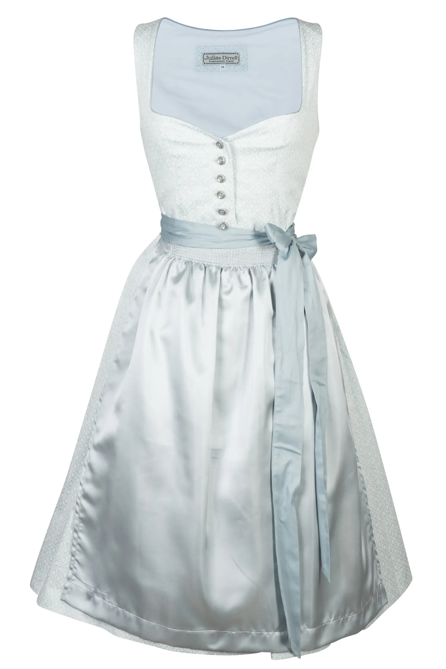 Dirndl Karla in mint mit Schimmerschürze Dirndl Karla