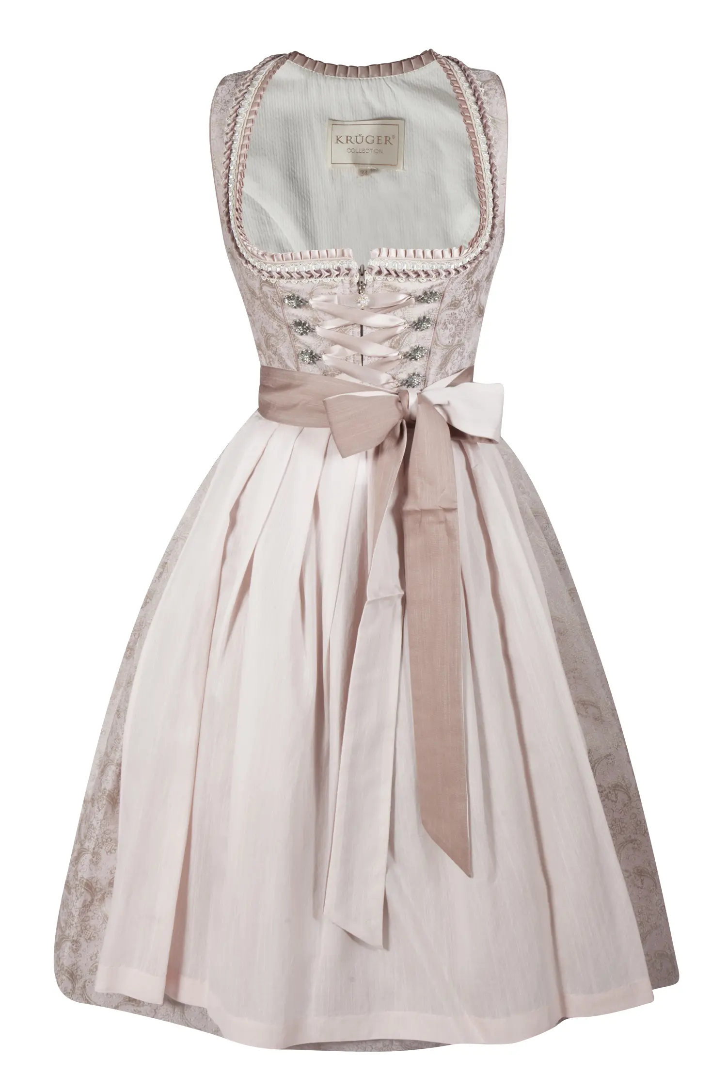 Dirndl Enid in puder/rosa