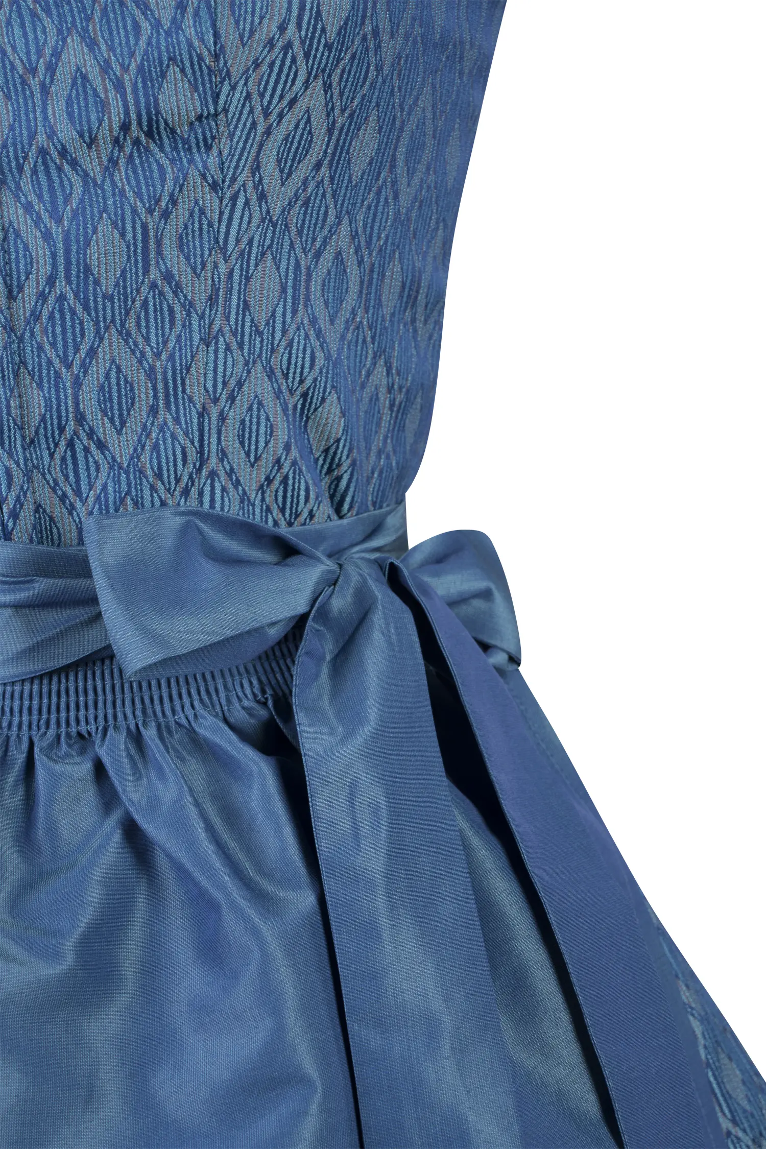 3098-0433-bl5-24-04-1804824 Dirndl Wioletta in Royal Blau Detail Mieder