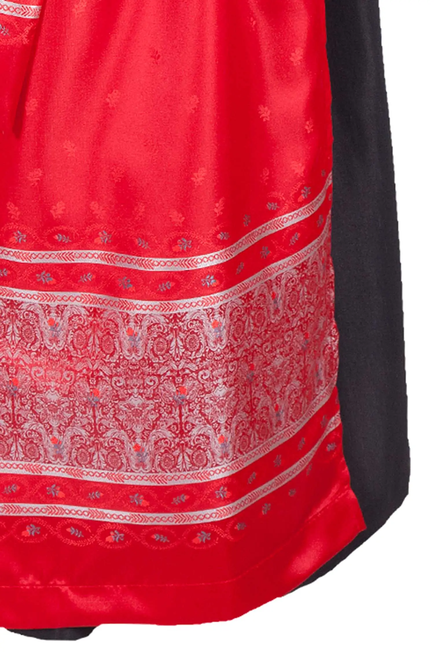 Langes Dirndl Lisa in leuchtendem rot Detail