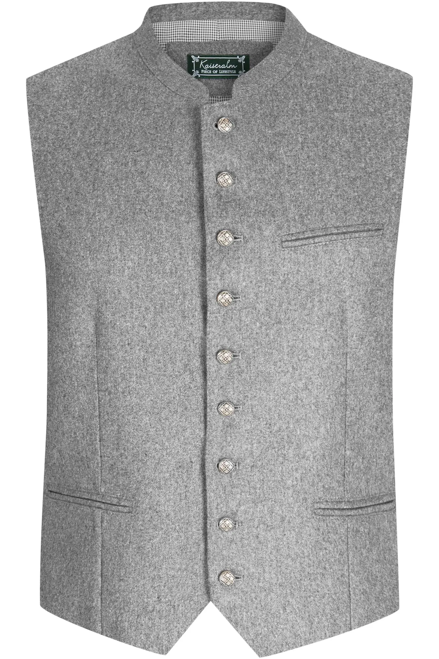 Herrenweste Weitnau von Kaiseralm in Hellgrau Kaiseralm Weste Weitnau in Grau