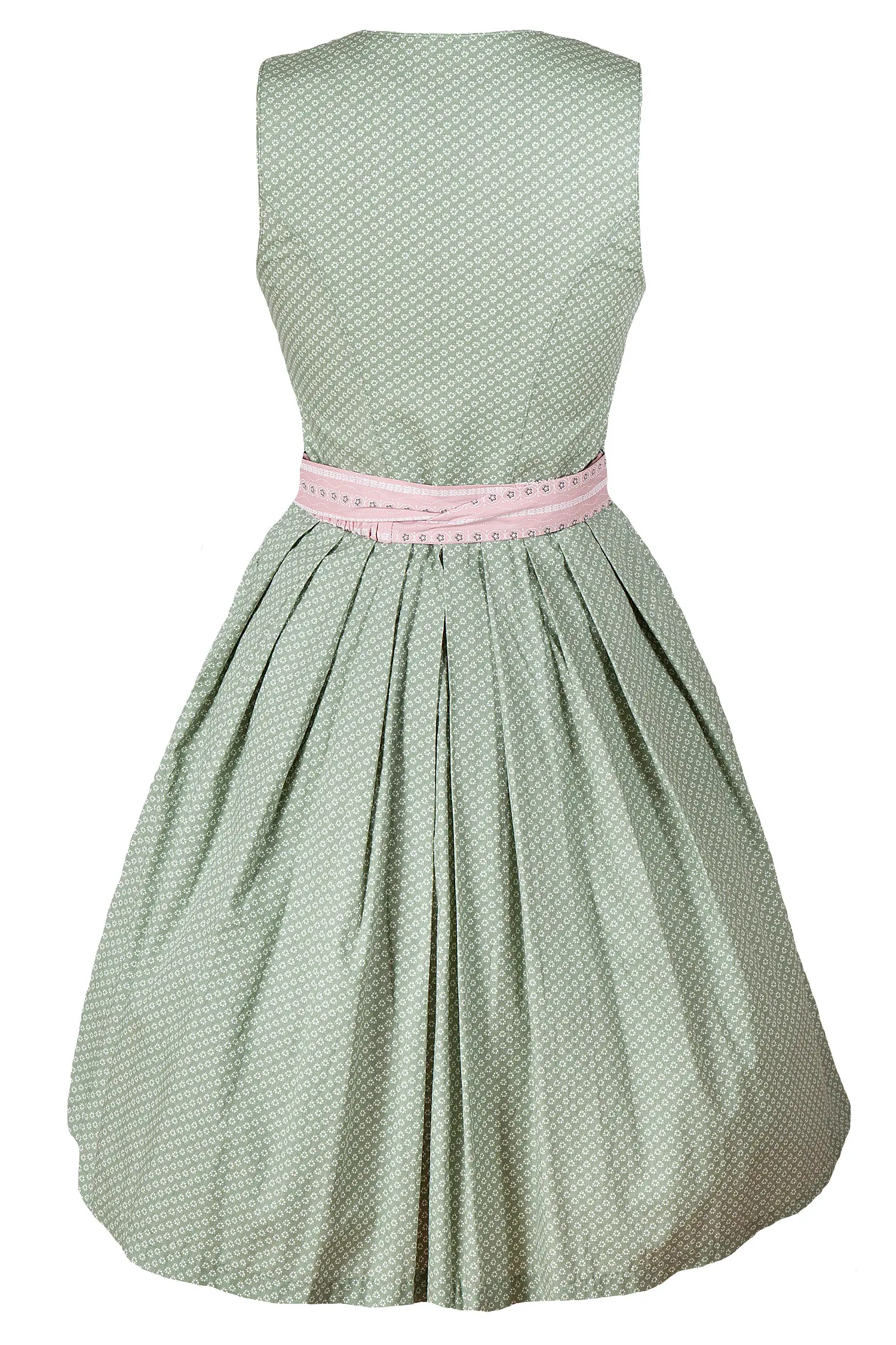 Junges Dirndl Selene im Retrostyle, hochgeschlossen - Rückansicht