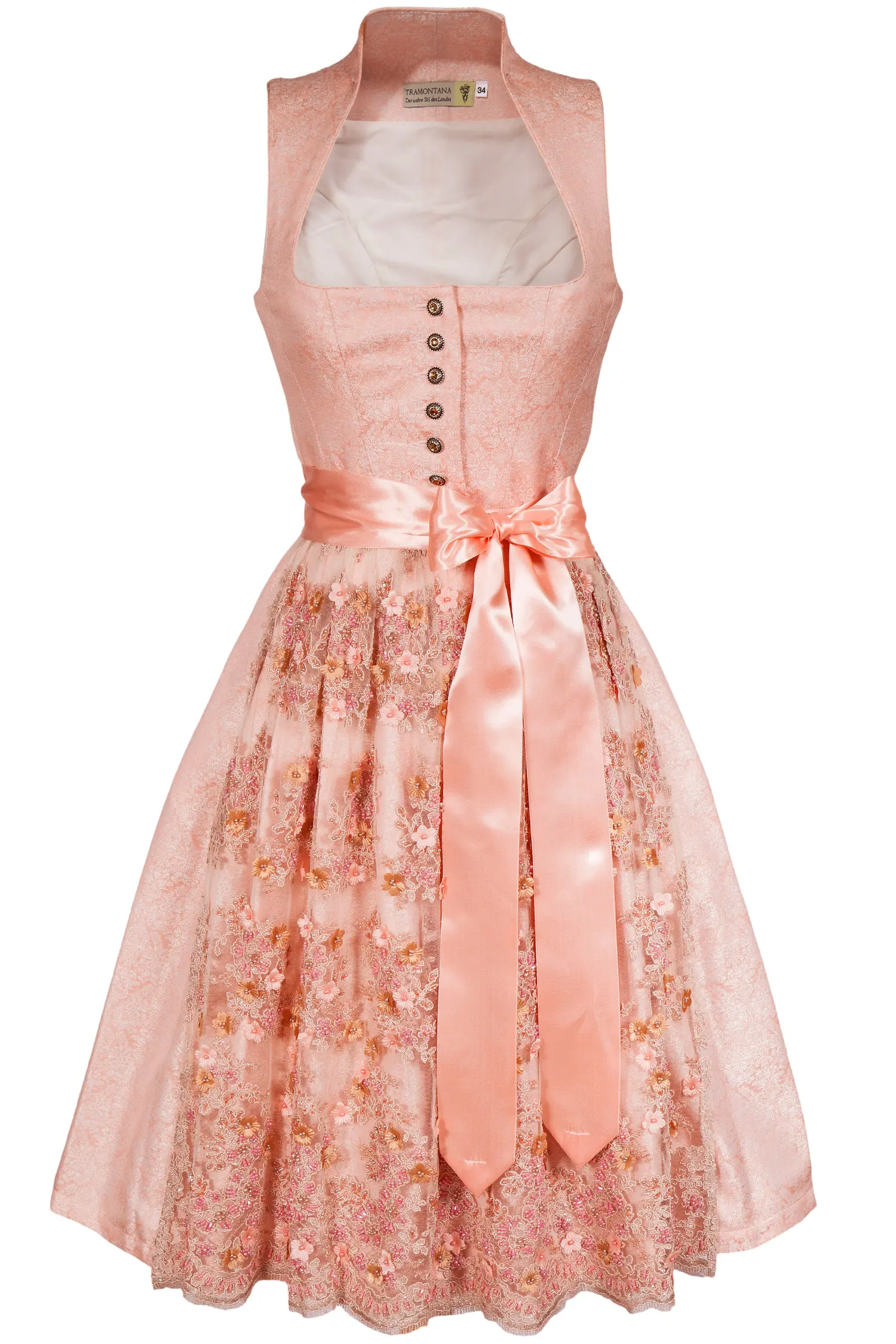 tramontana-fest-dirndl-rosa-3098-0246-ro3-20-05d-9432-a Midi Dirndl festlich in rosa mit Spitzenschürze