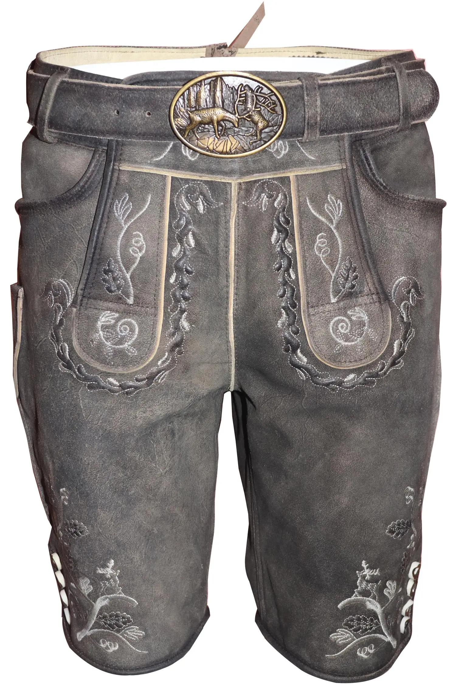Lederhose Lemuel von Gamsbock in Grau Lederhose Lemuel in Grau von Gamsbock