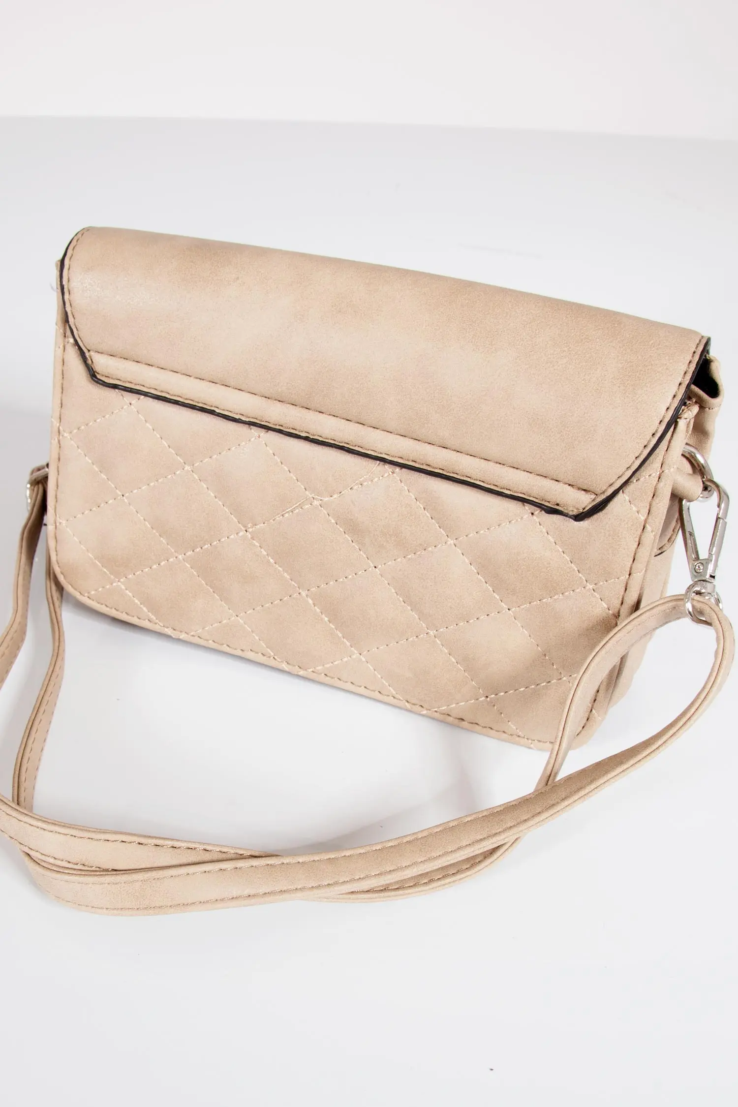 Trachtentasche mit Hirsch in beige zum umhängen hinten