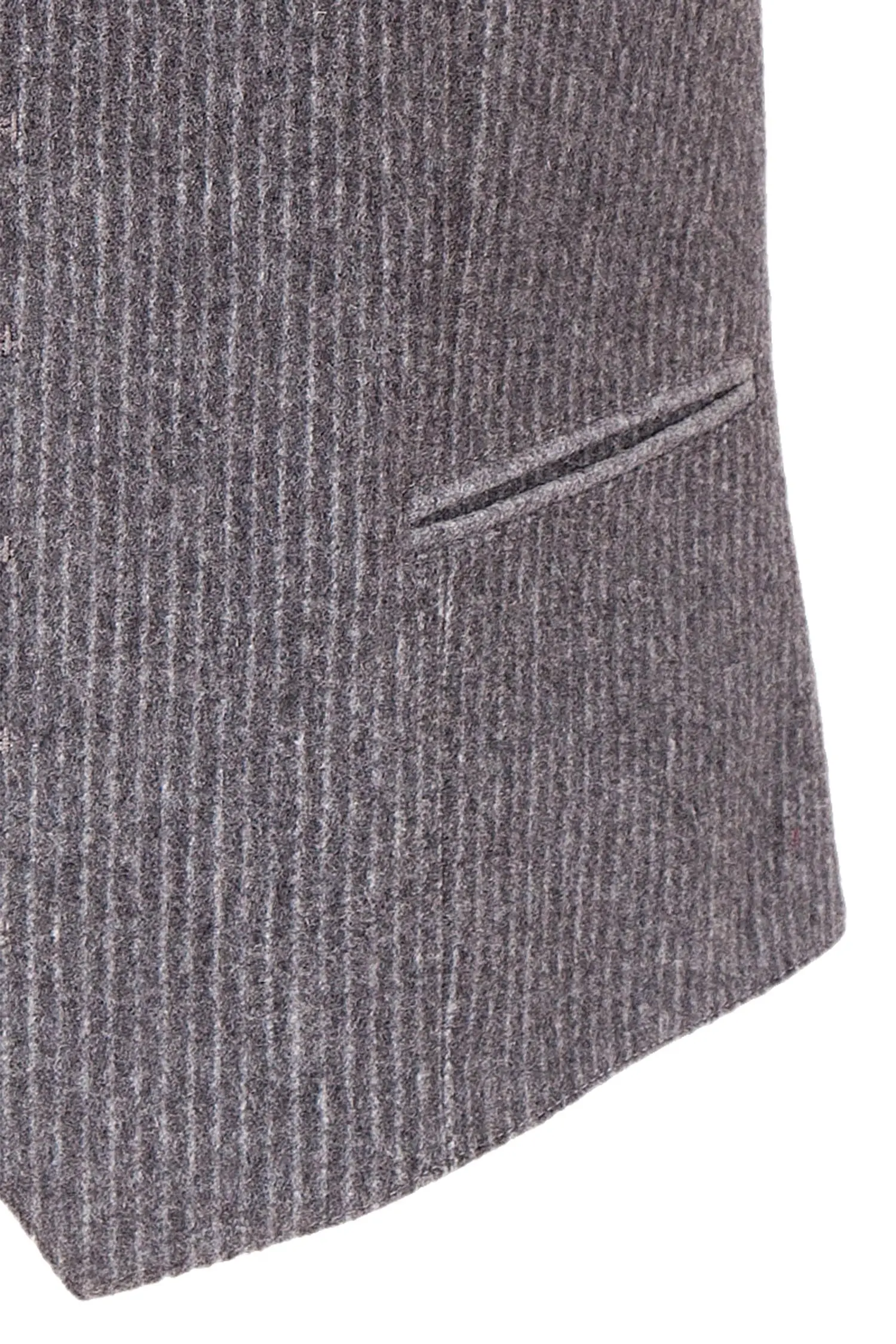 Trachtenweste Langenlois Loden grau Detail