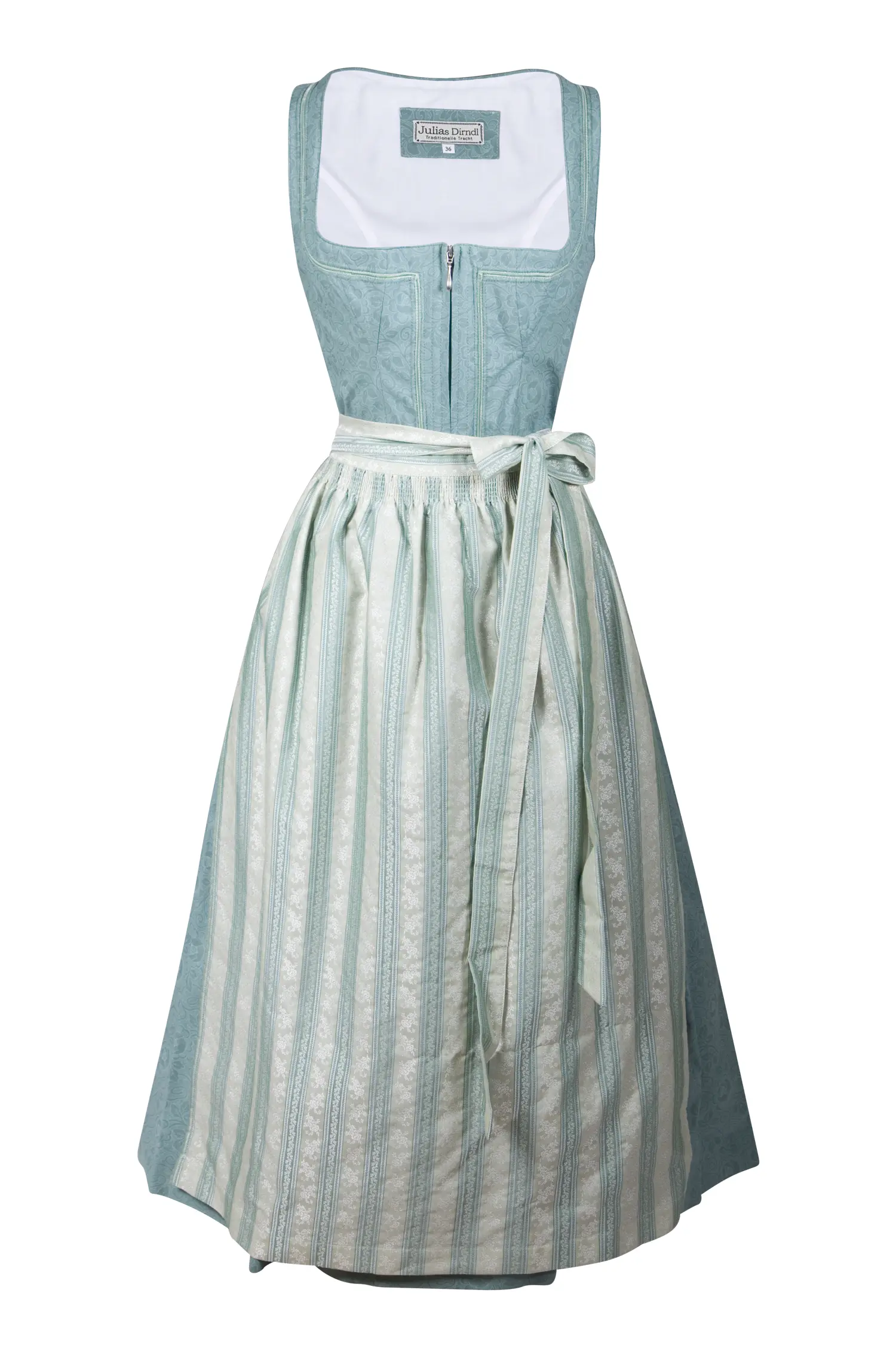 3041-1542-gn4-23-11-290010 Langes limitiertes Dirndl Bernadette in mint