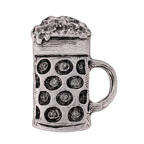 Pin Bier in Silber von Gaudiknopf