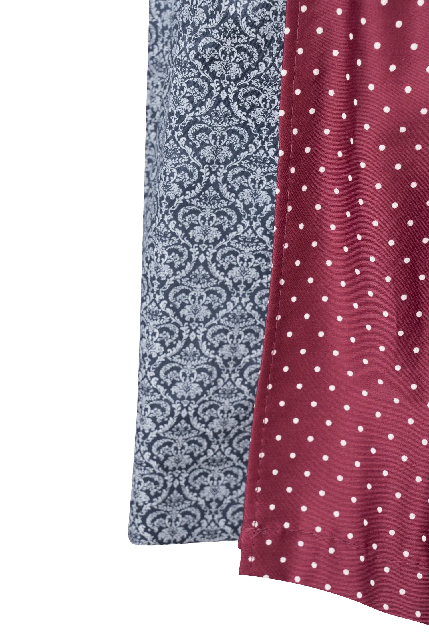 3 tlg. Kinderdirndl Rosalie in blau mit Shirt und Schürze - Detail Rock