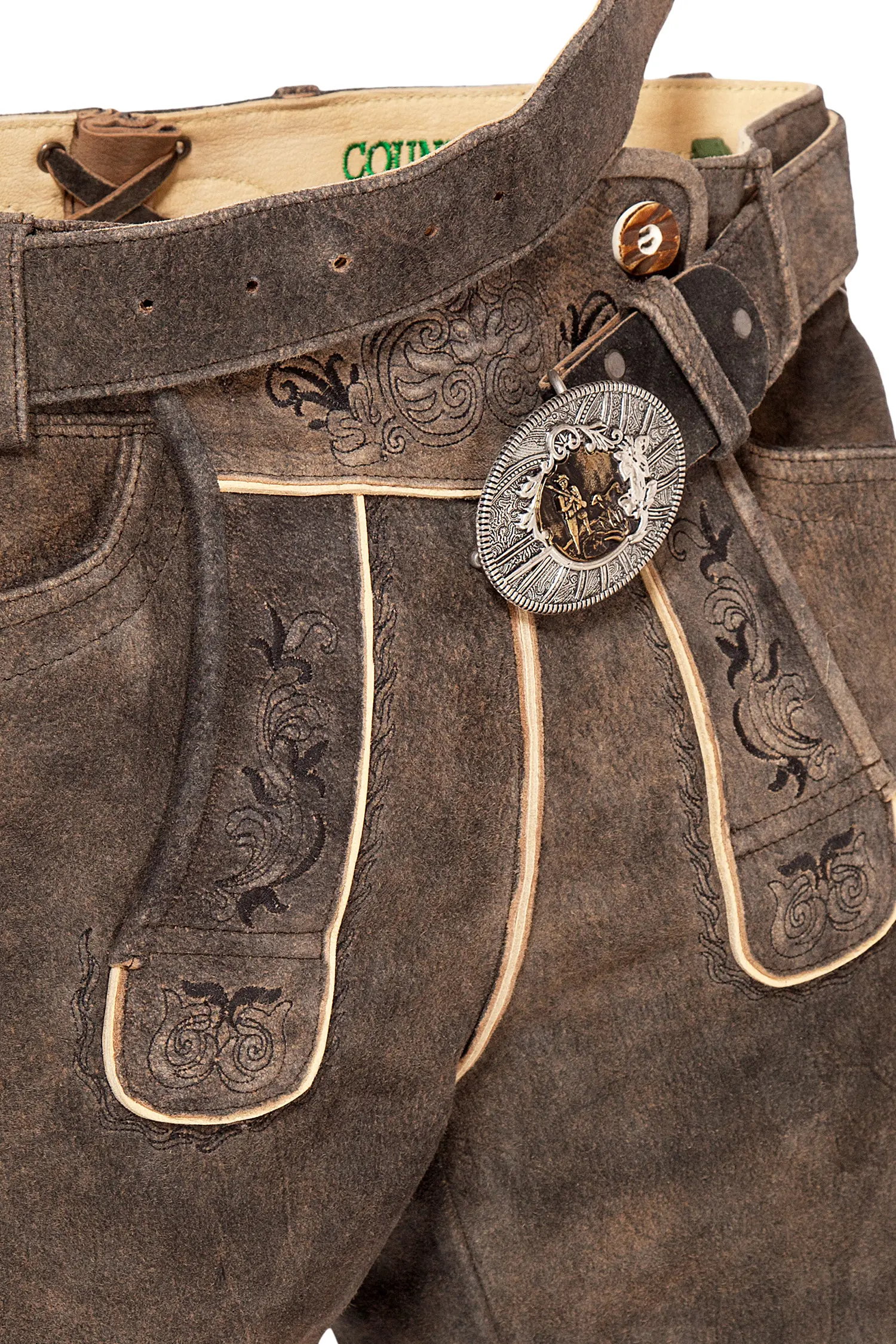 lederhose-tracht-schwarzbraun-1603-1007-4sw-20-02b-4475-b Kurze Trachten Lederhose in schwarzbraun Latz