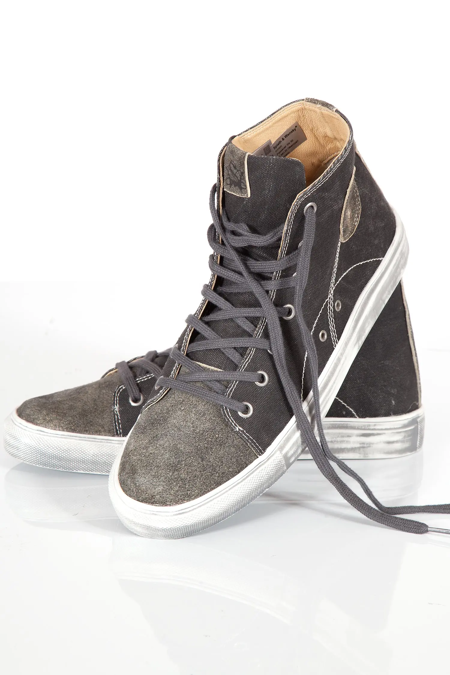 Trachen Sneaker Luis aus Textil in schwarz Paar