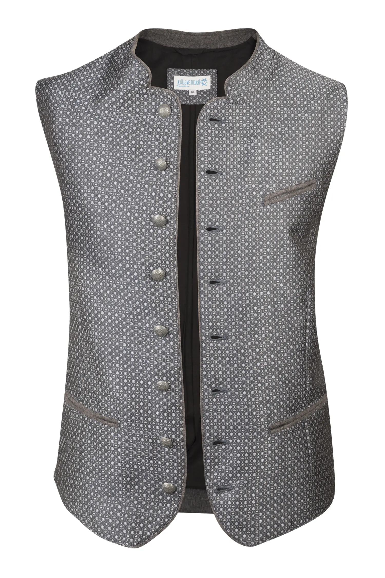 Trachtenweste in Grau