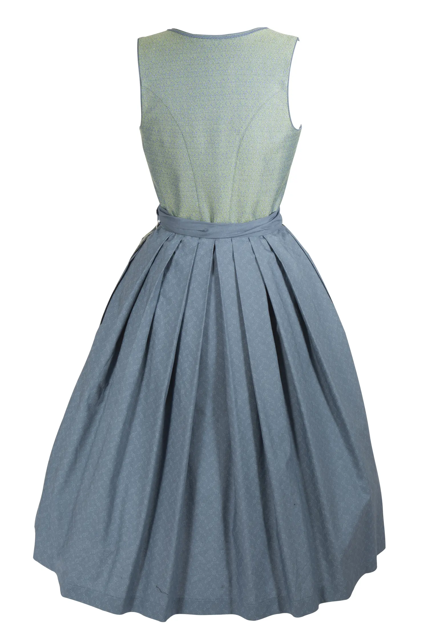 Festliches Dirndl von Gamsbock in mint/blau - Rückansicht