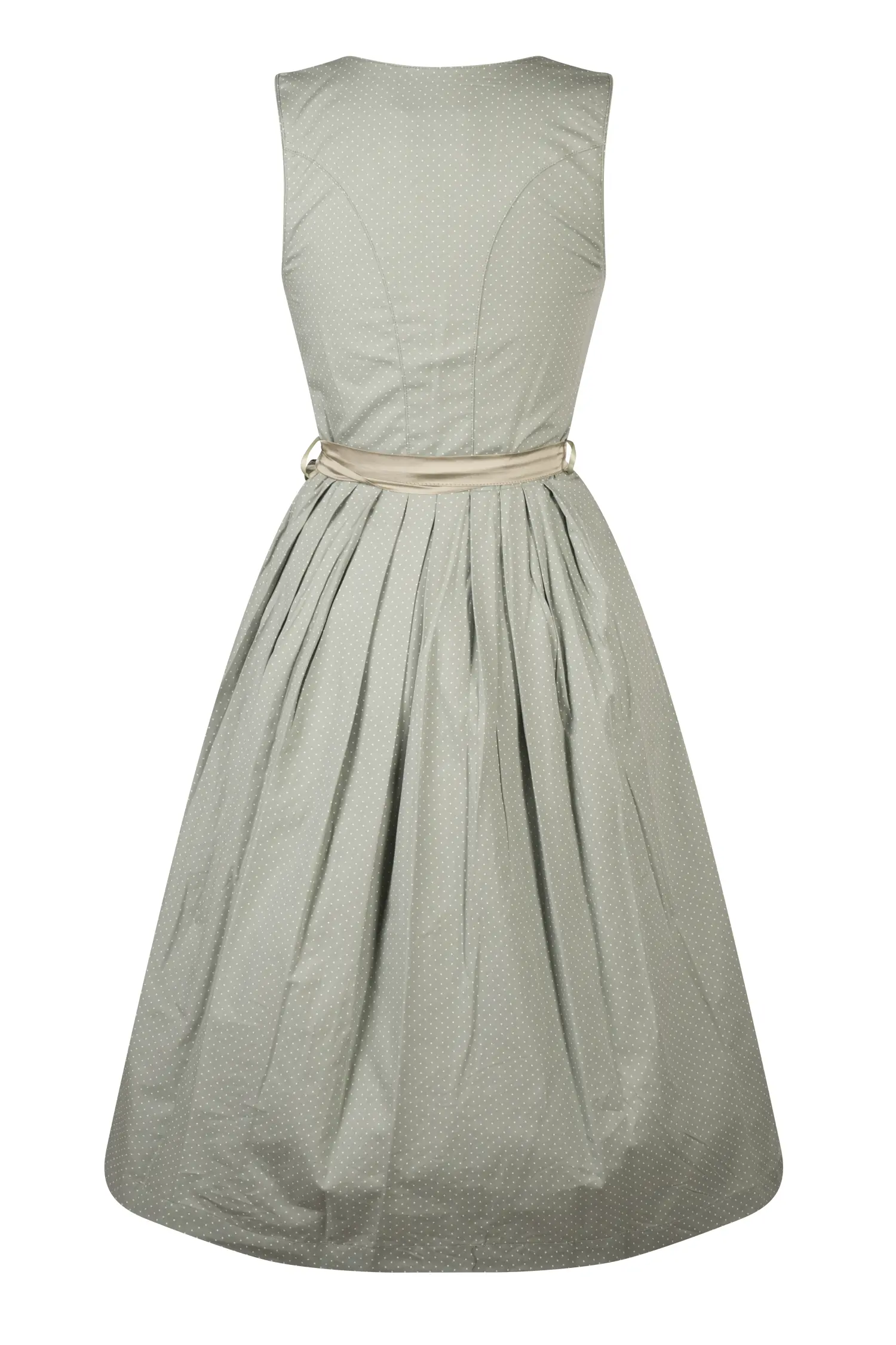 Dirndl Rhianna in Salbei Farben Rückansicht