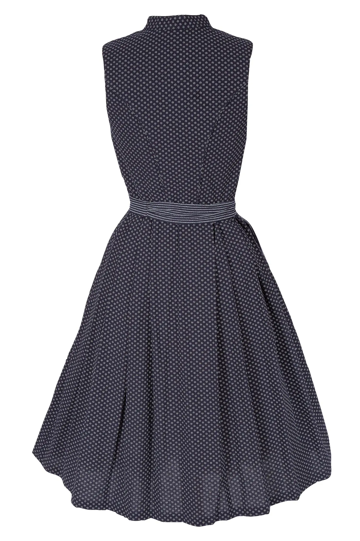 midi-dirndl-marine-baumwolle-3091-1453-bl9-19-07c-2647-c Midi Dirndl in marine hochgeschlossen hinten