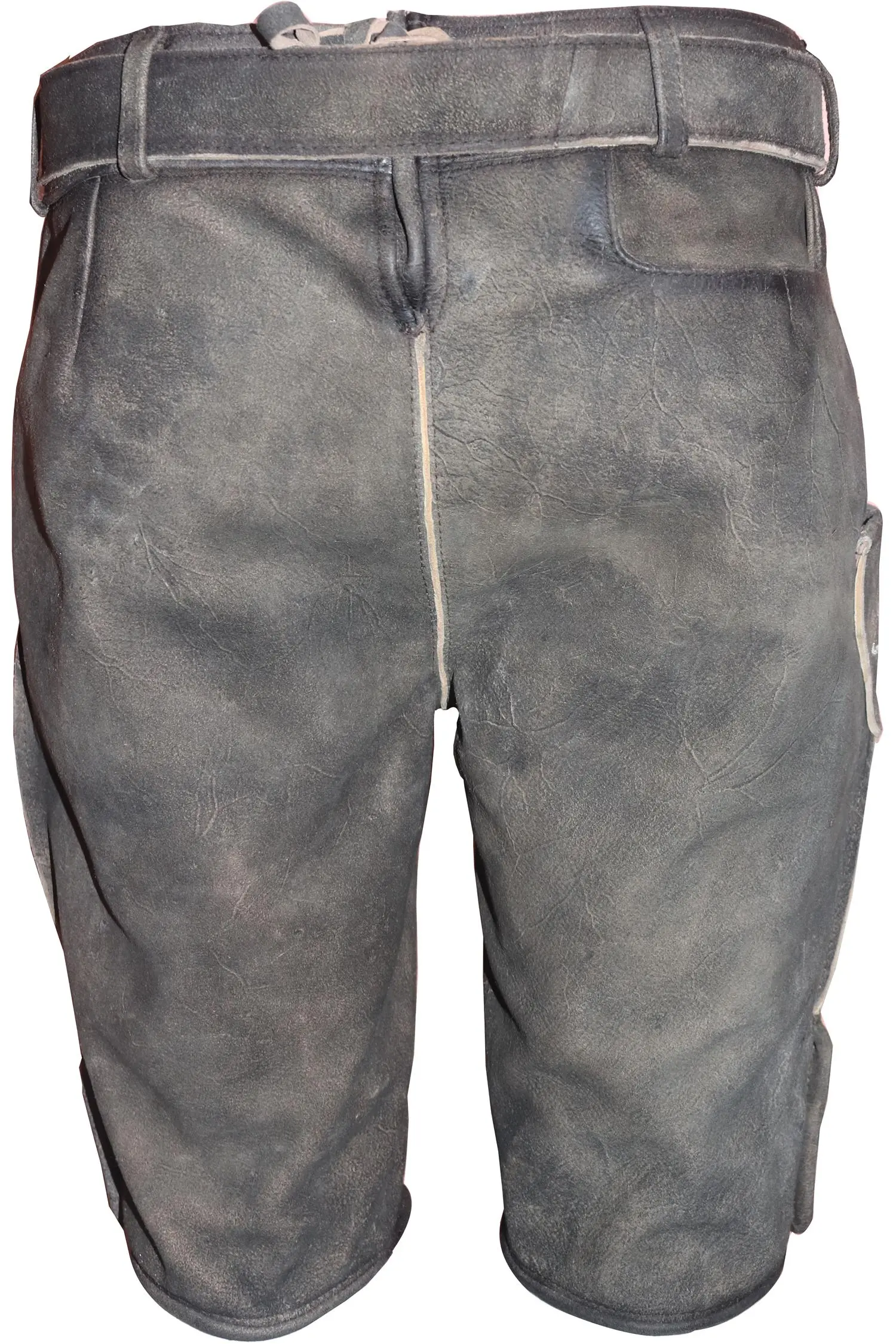 Lemuel Lederhose in Grau von Gamsbock