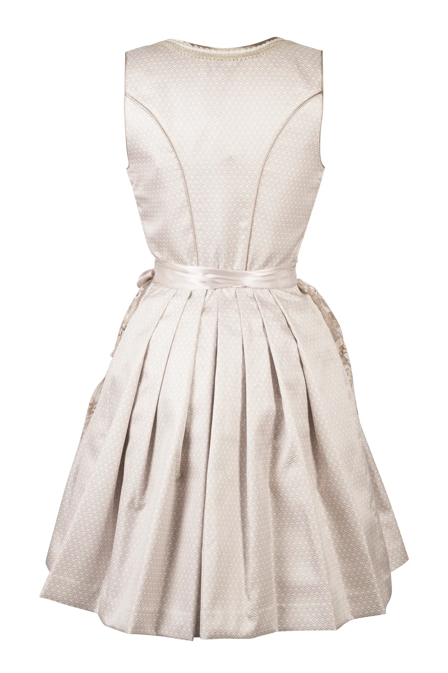 Dirndl Freda in Champagner Farben Rückansicht