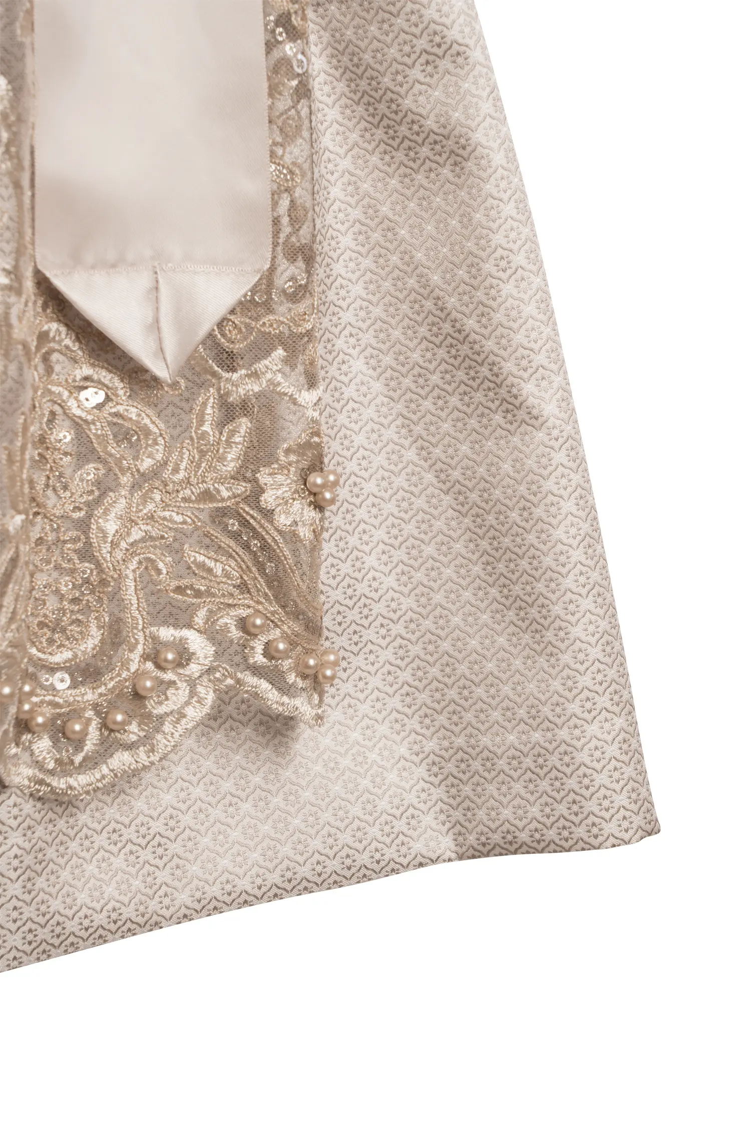 Dirndl Freda in Champagner Farben Detail Rock