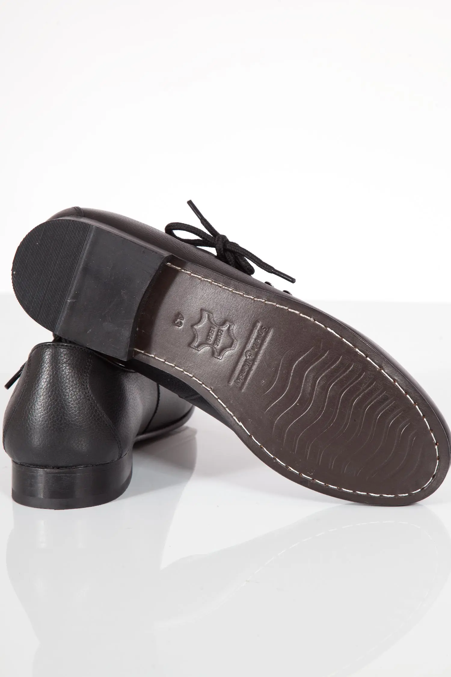 Herren Trachten Haferlschuhe Hans in schwarz sohle