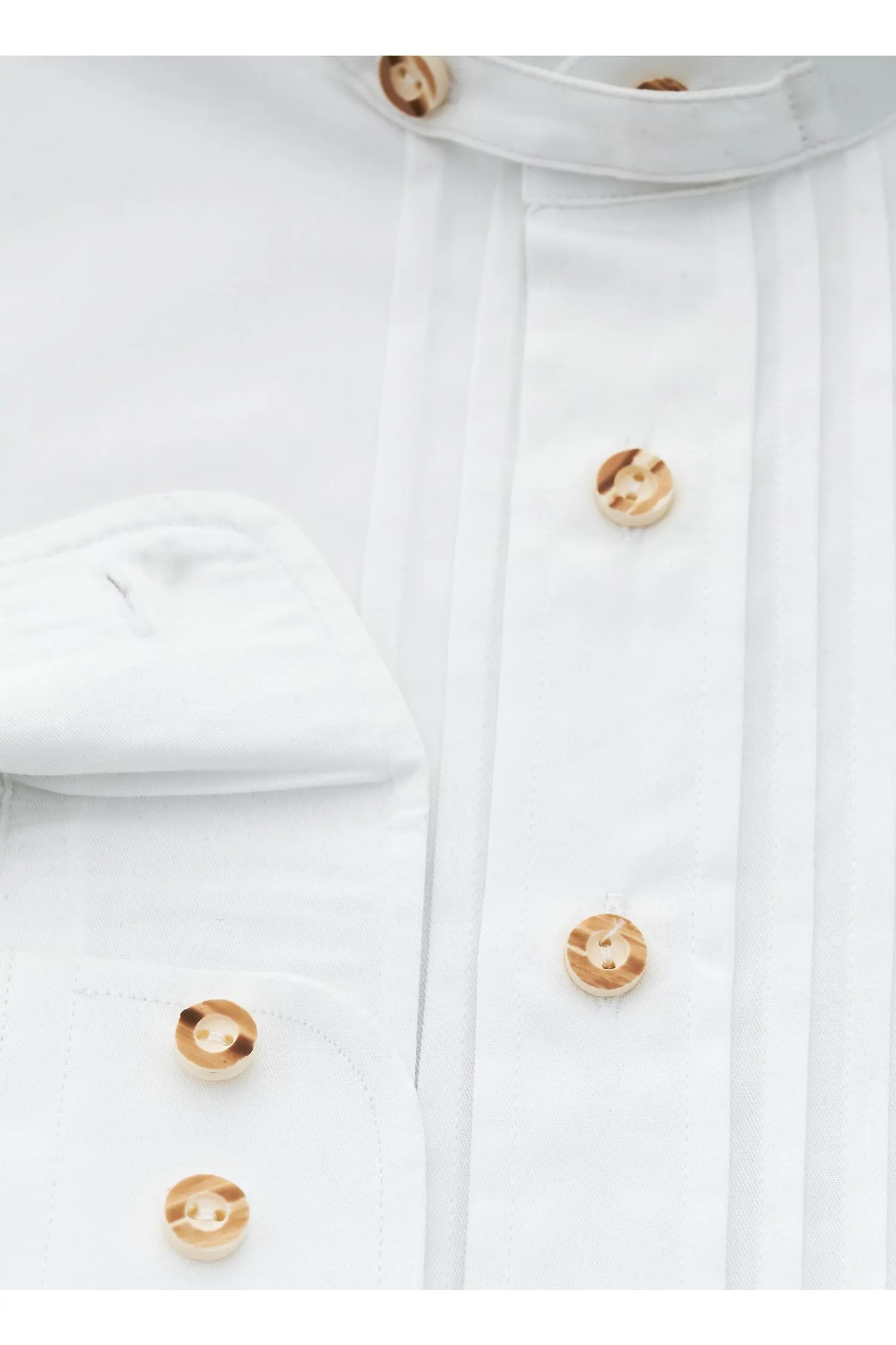 Dezentes Biesenhemd von Almsach in Weiß