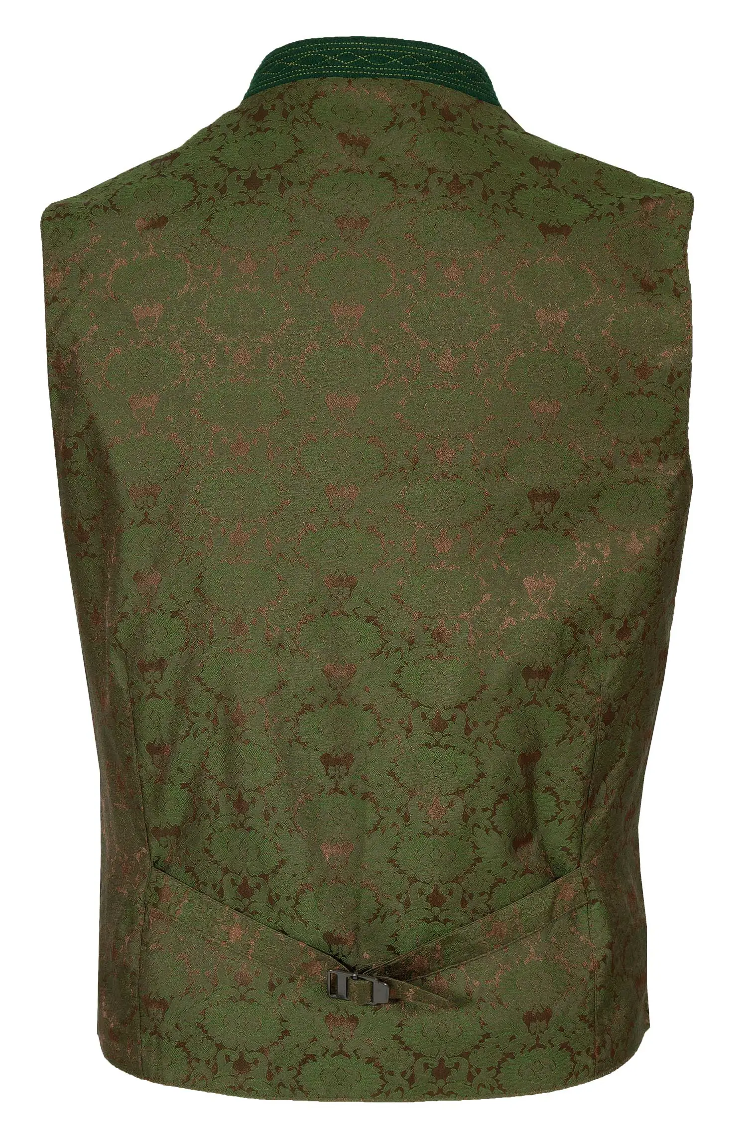 Trachtenweste Neuensee aus Loden in dunkelgrau hinten