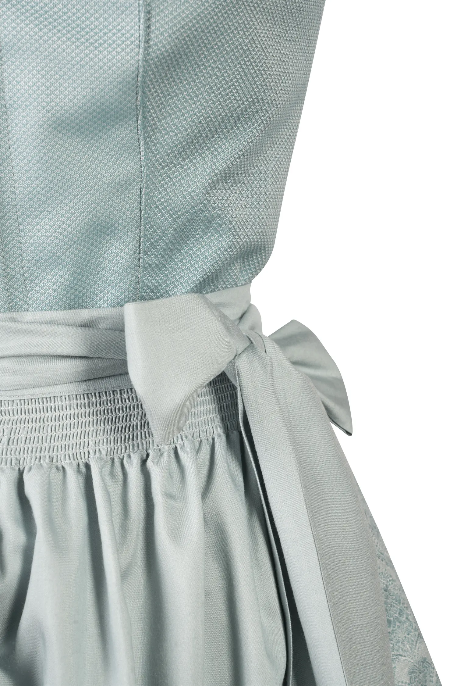 Dirndl Dagi in Mint Farben Detail Mieder