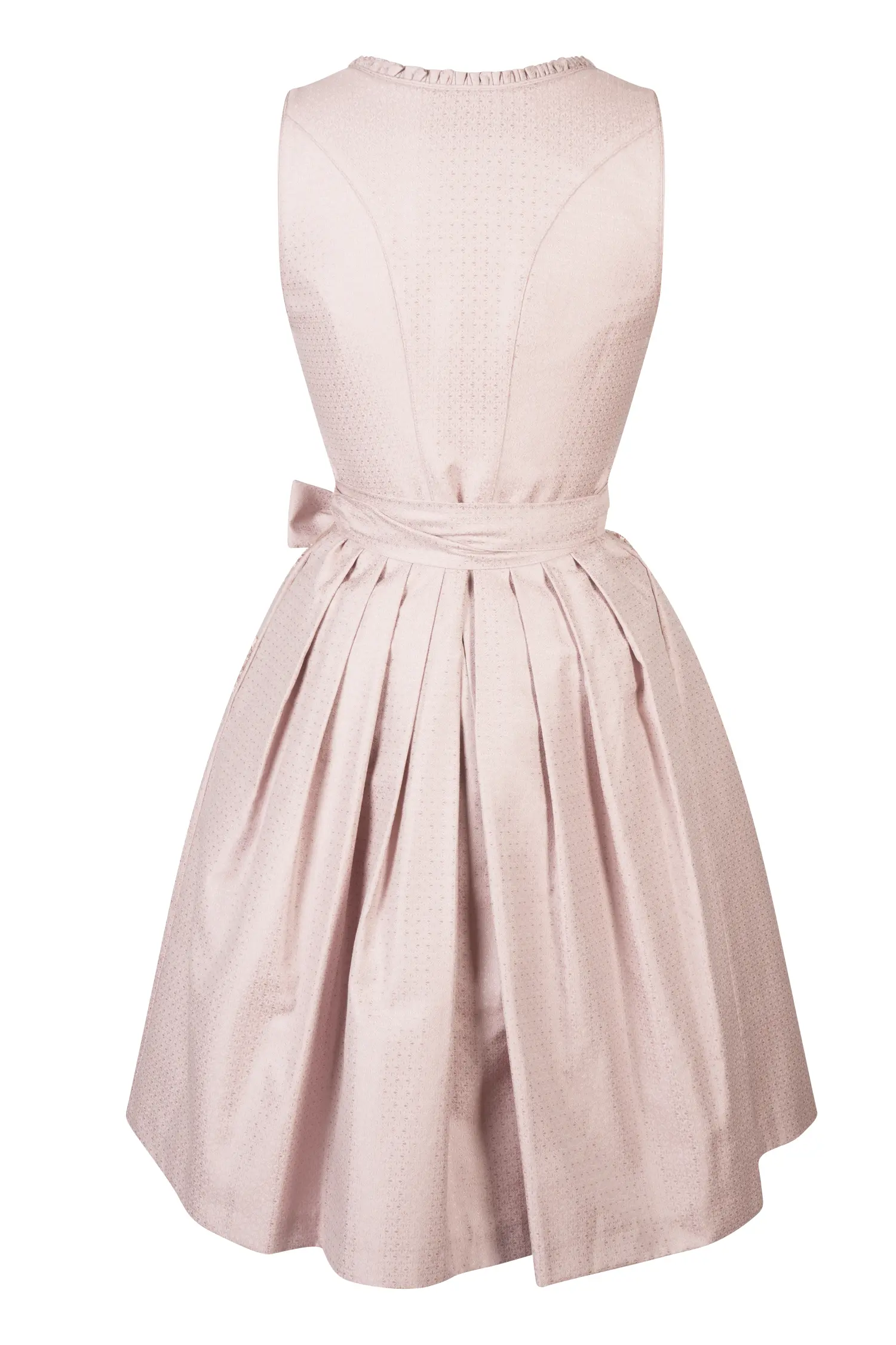 Trendiges Dirndl Dana in Rosa und Glitzerschürze Rückansicht