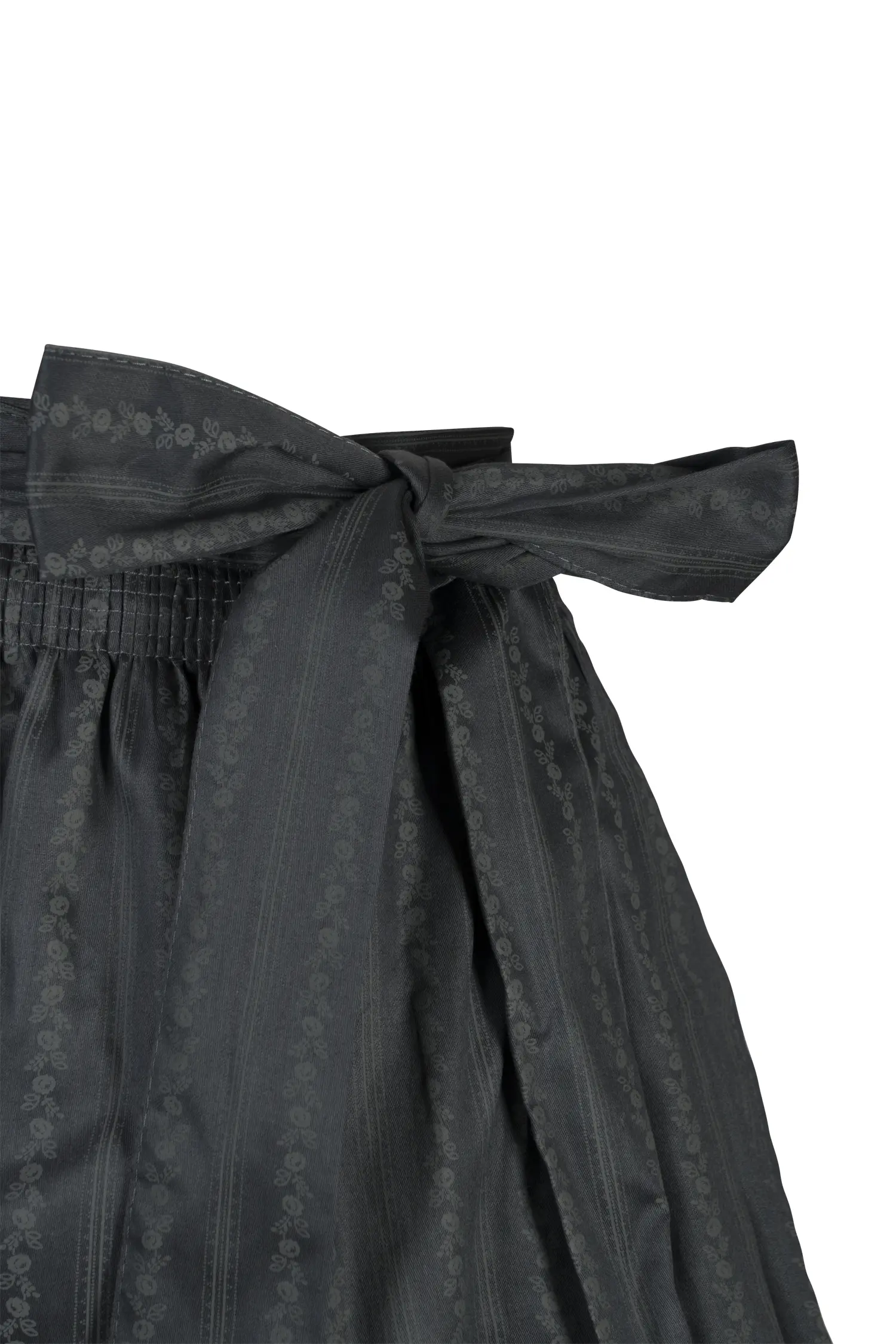 Dirndlschürze anthrazit 85 cm - Detail