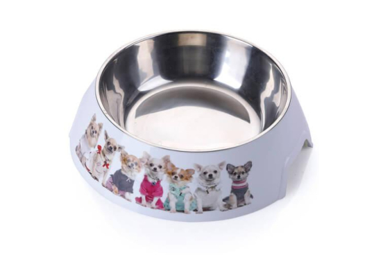 Пластикова миска AnimAll з металевою вставкою для собак, 1.5 л