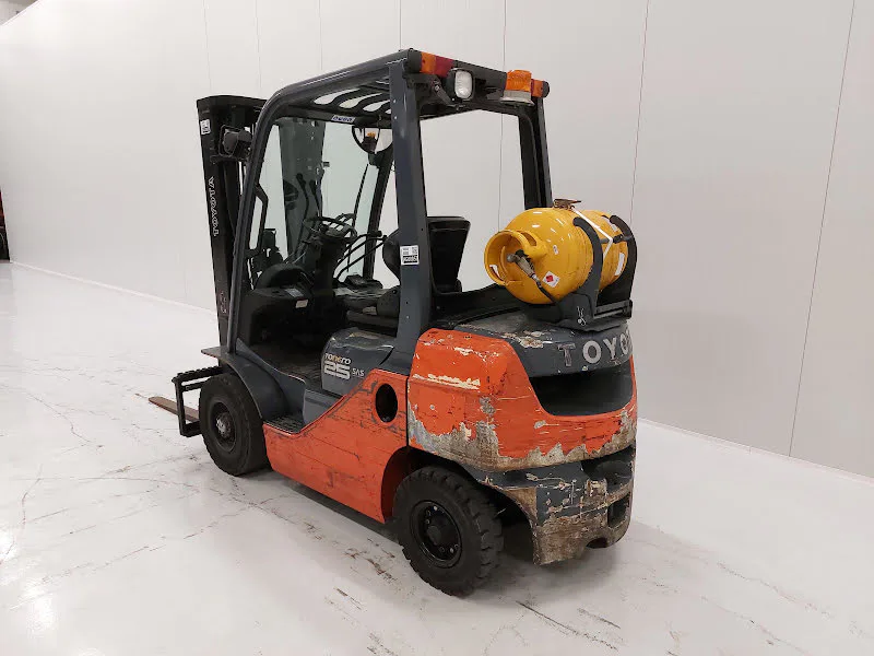 Toyota 02-8FGF25 2008 - LPG-heftruck afbeelding 2 miniatuur
