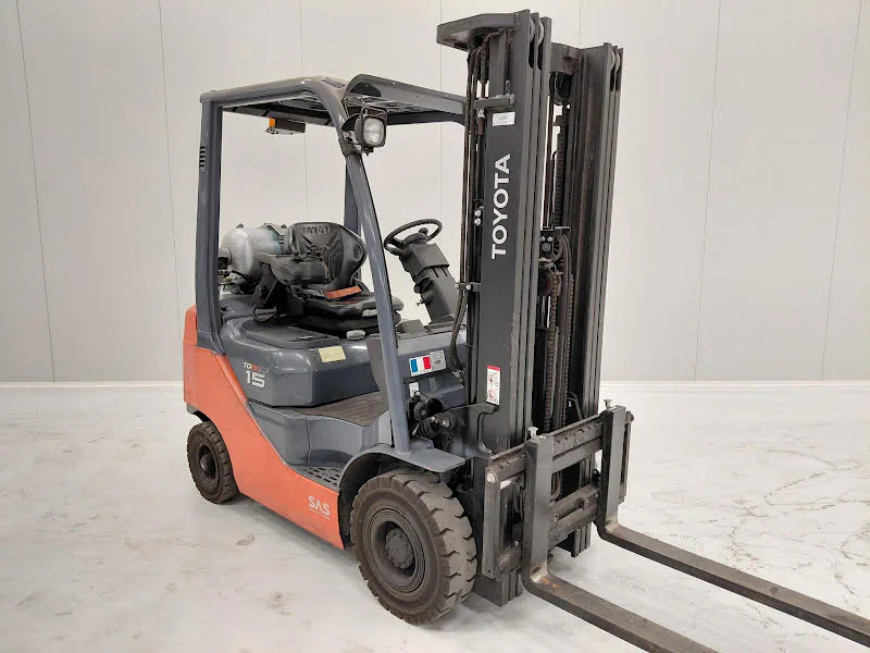 Toyota 02-8FGF15 2017 - LPG-heftruck afbeelding 3 miniatuur