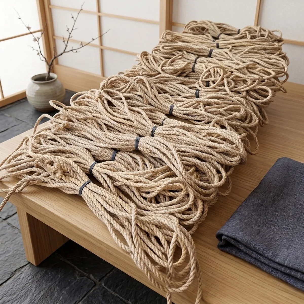 Jute touw, 8 m
