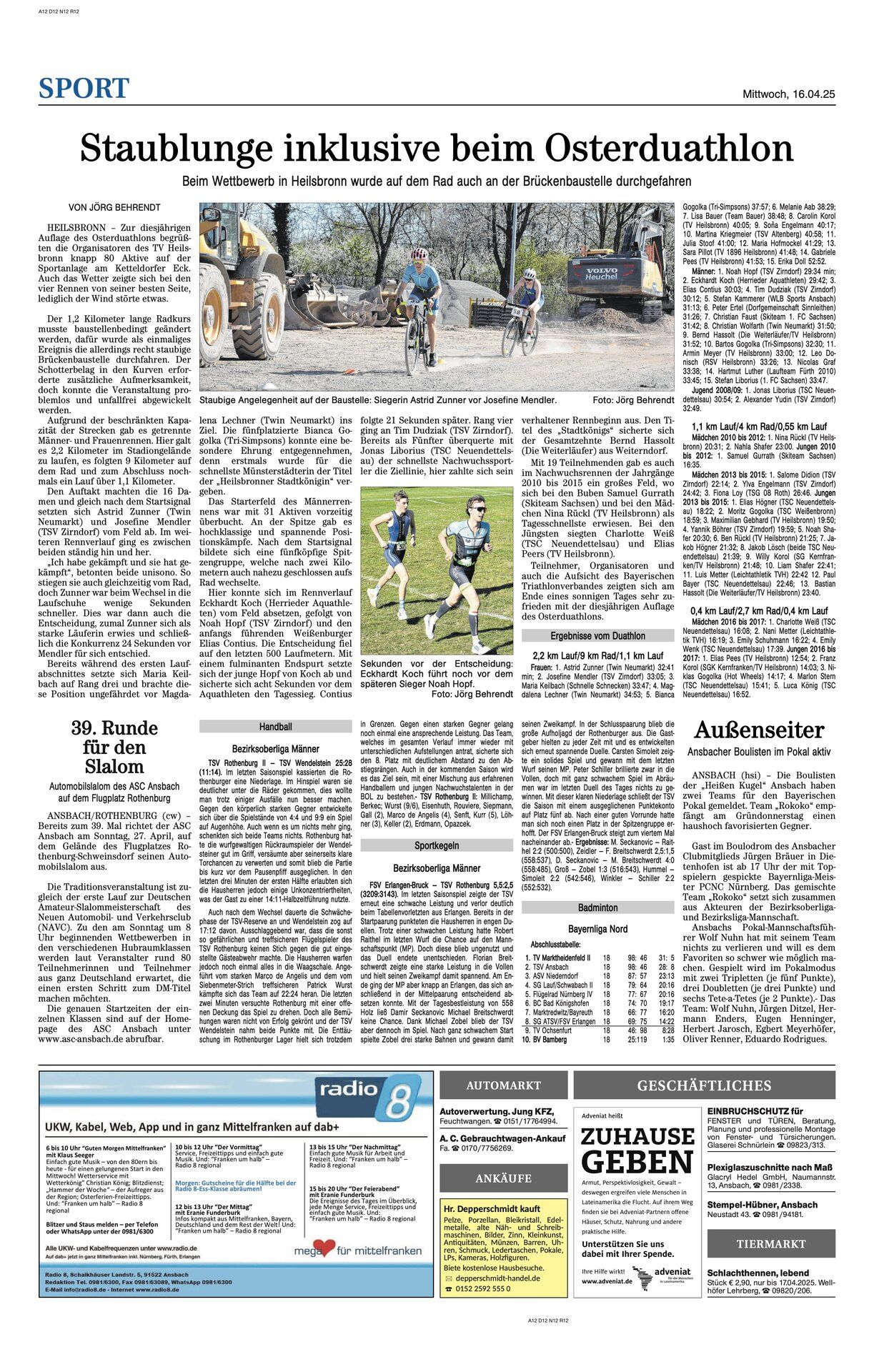Staublunge Inklusive beim Osterduatlon 2025