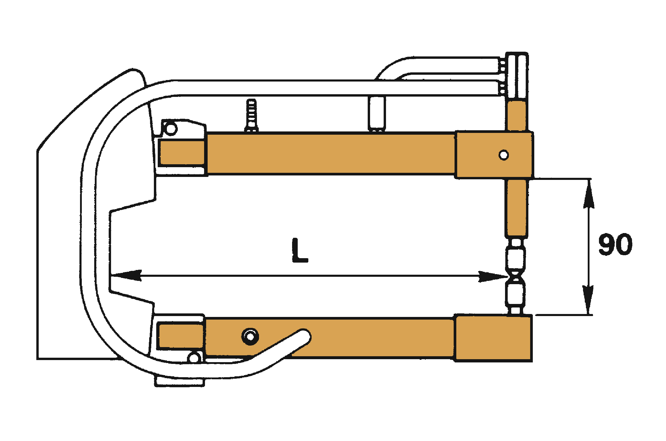 Ramená L 150mm s držiakmi elektrôd pre 7903/13/15, pár