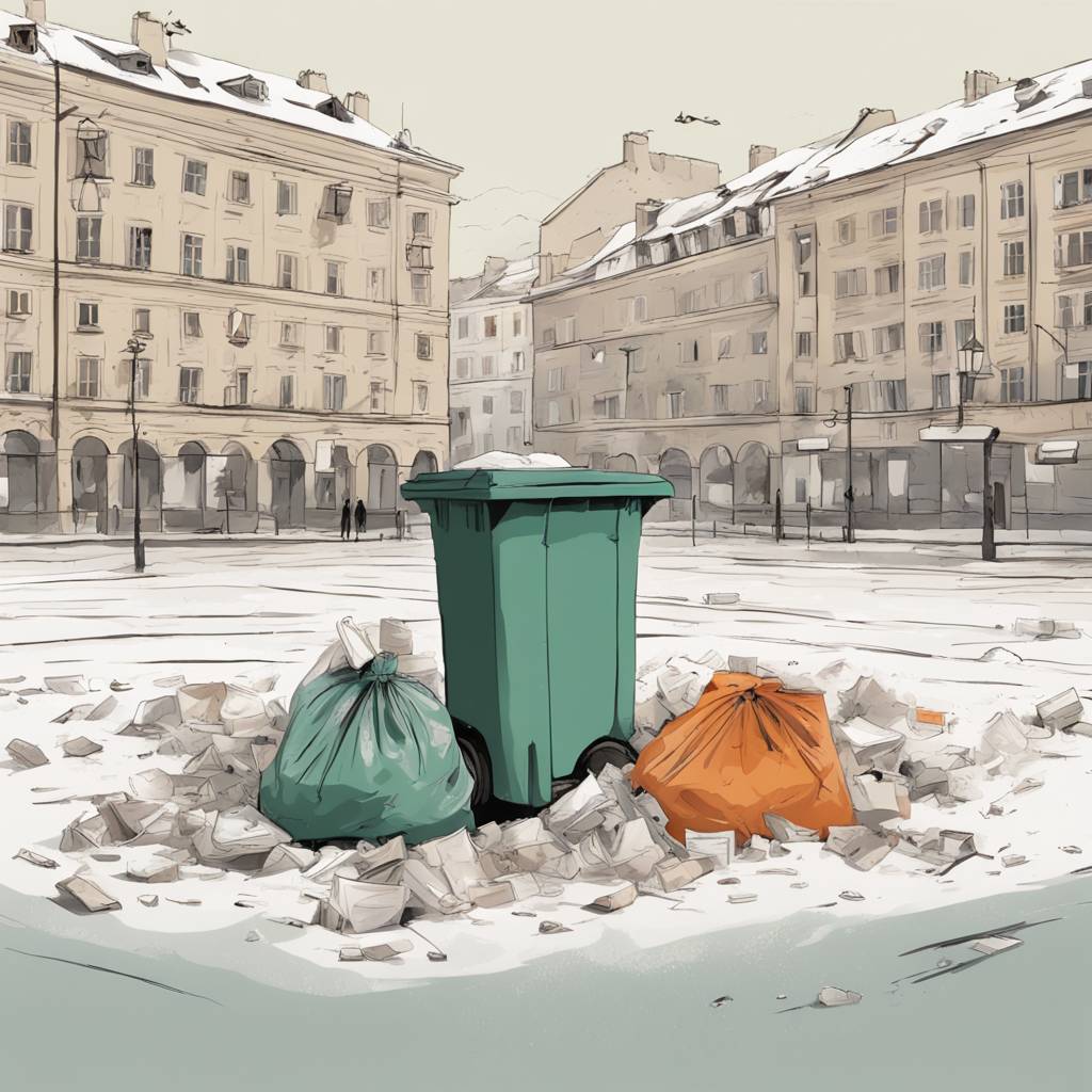 Zagreb: Ban Jelačić Square Buried in Trash After New Year's Celebration