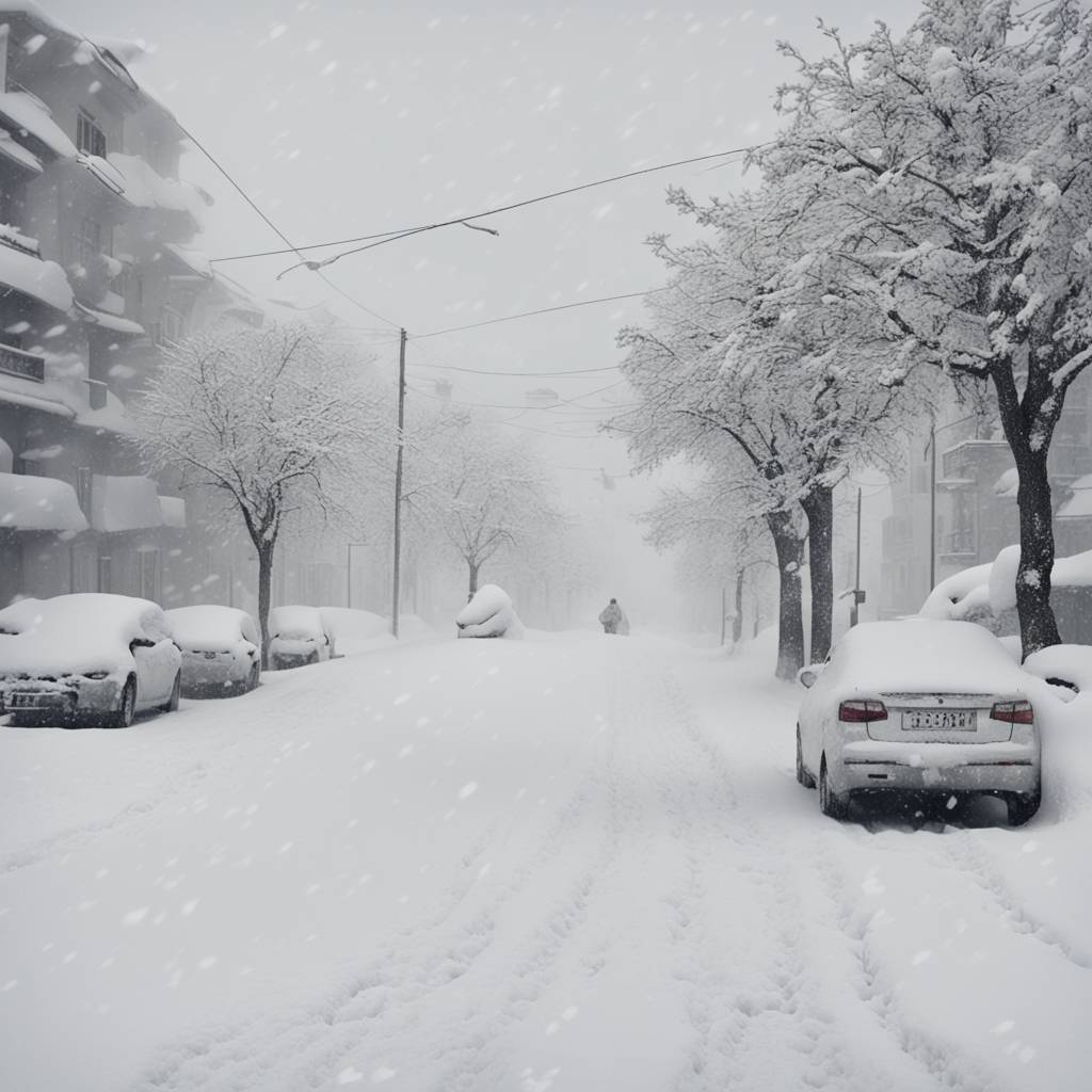 Snijeg u Podgorici zabilježen okom fotoreportera