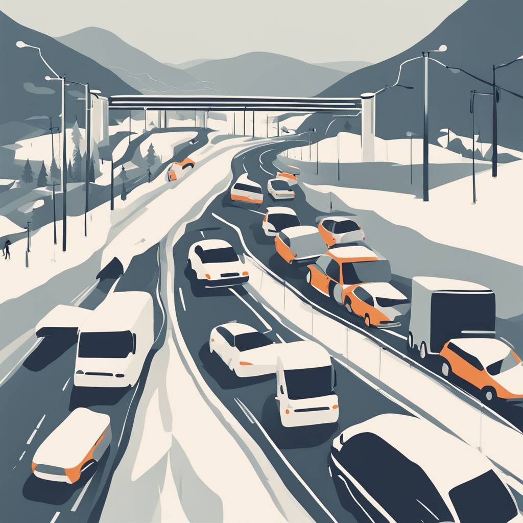 Otežan saobraćaj na putu Skoplje-Kozjak, normalizovan promet na relaciji Debar-Mavrovo