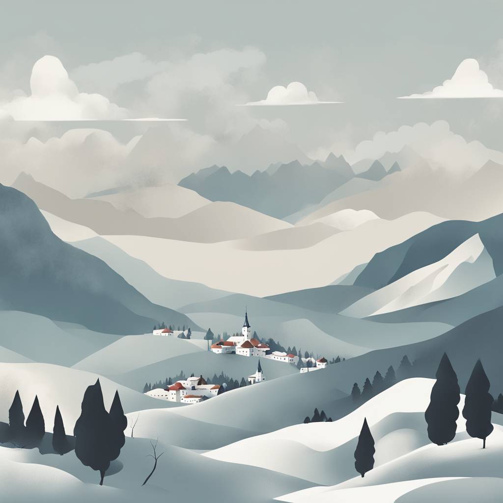 Pretežno oblačno vrijeme sa snijegom u većem dijelu Slovenije i okolnih zemalja